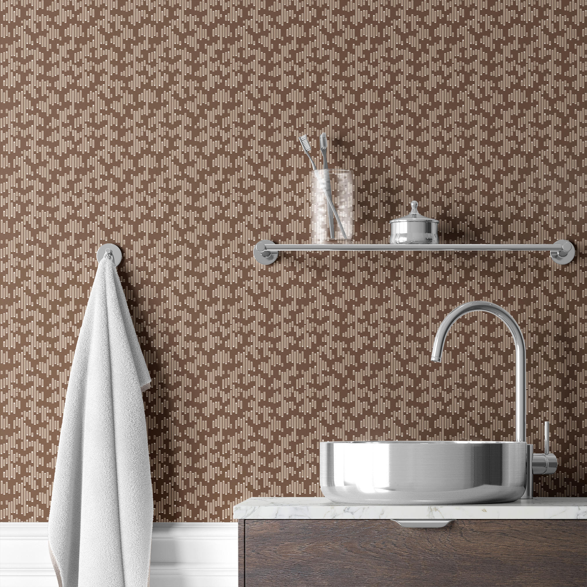 wallpaper bath mockup