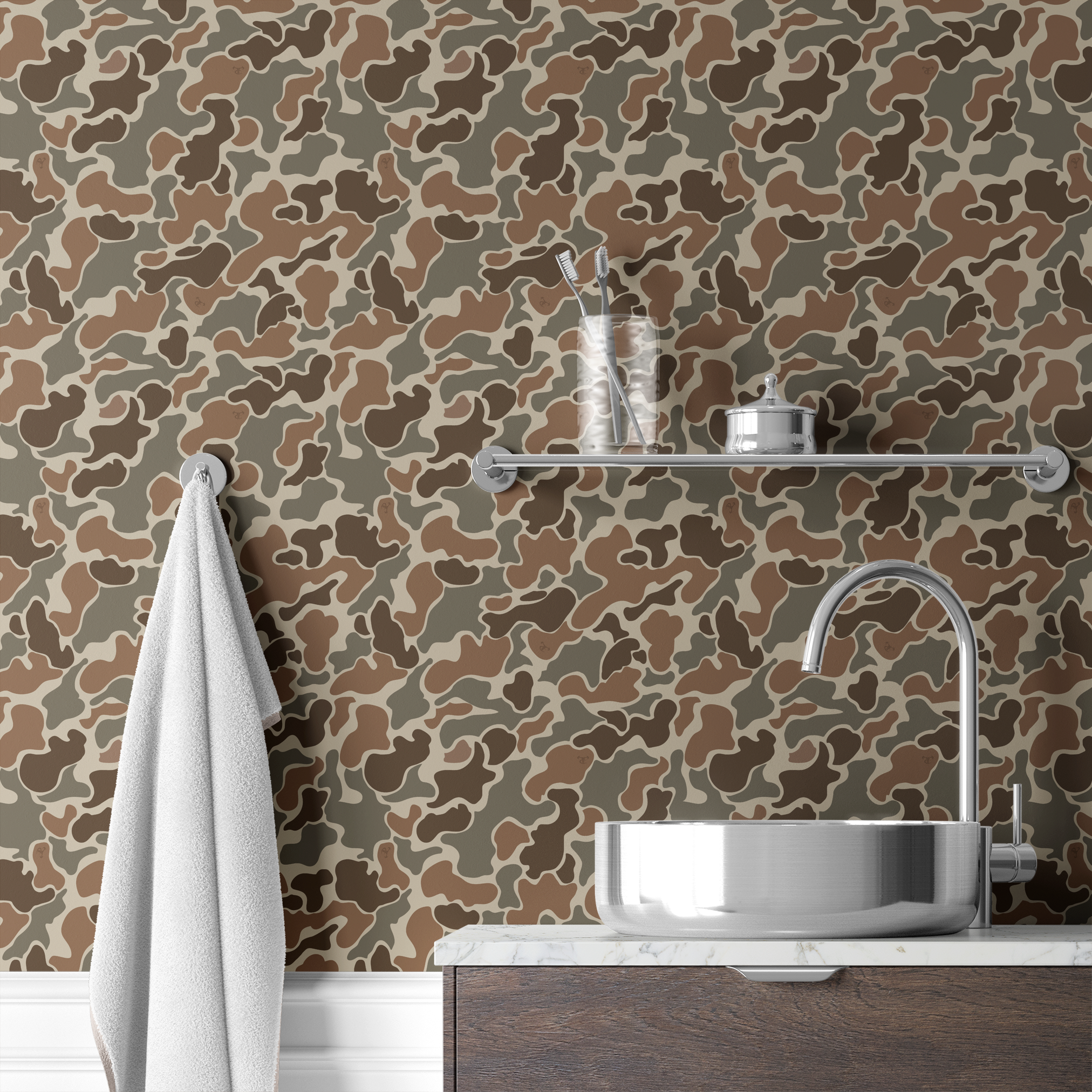 wallpaper bath mockup