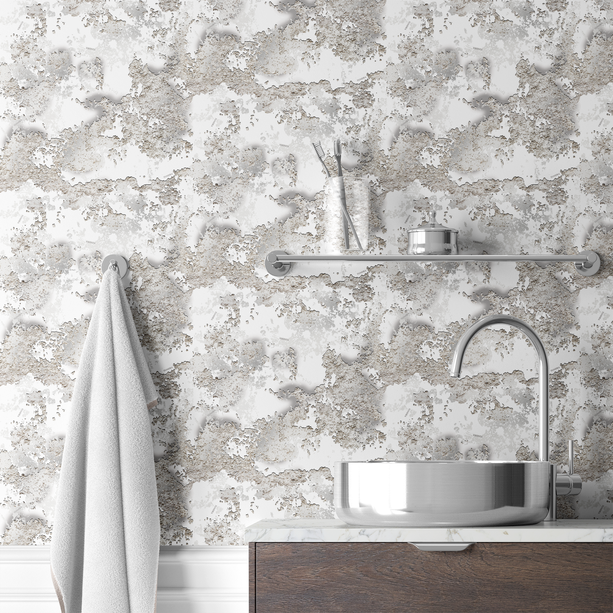 wallpaper bath mockup