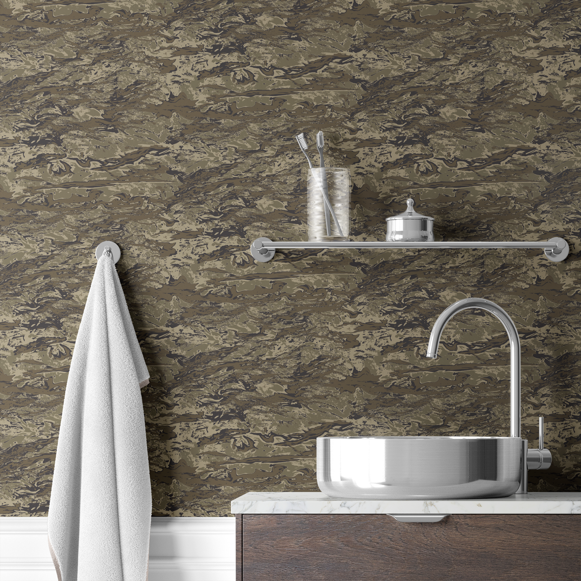 wallpaper bath mockup