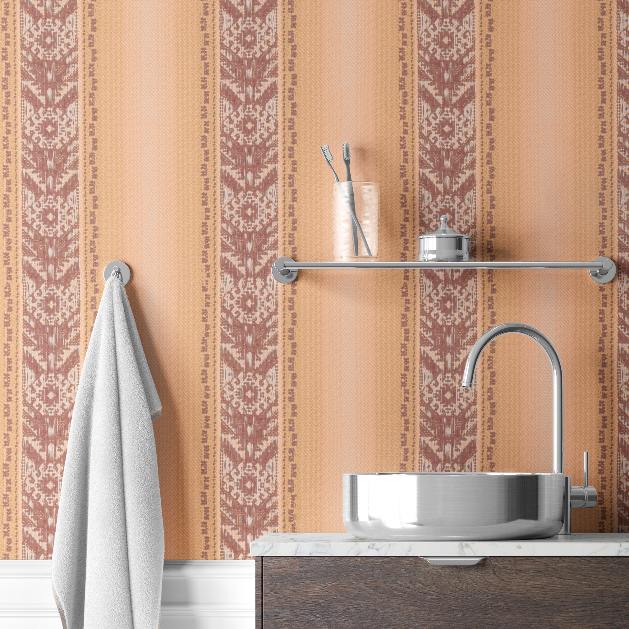 wallpaper bath mockup