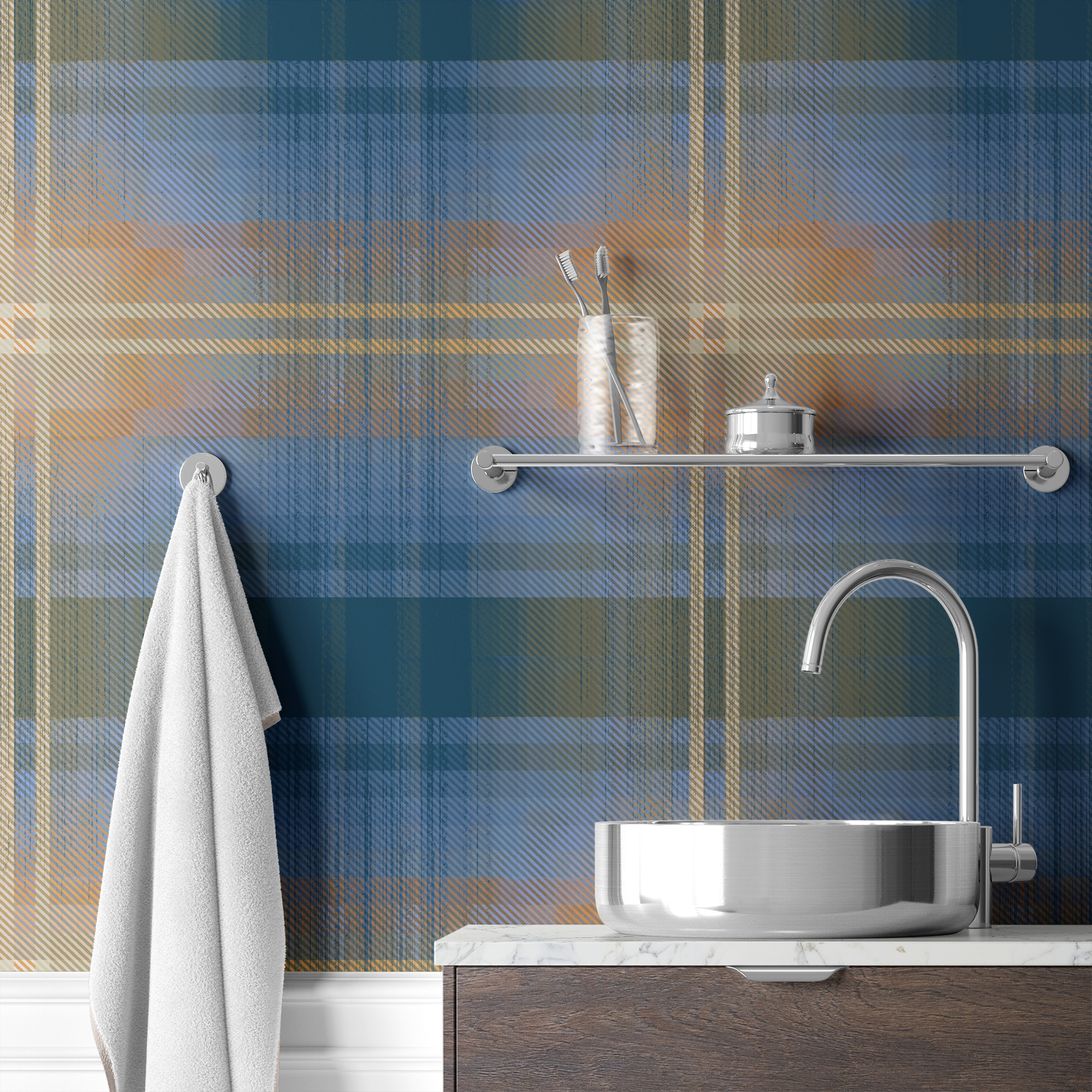 wallpaper bath mockup