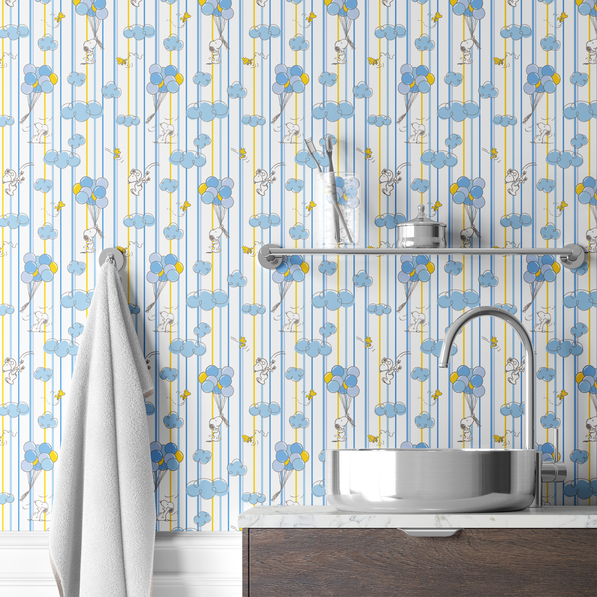 wallpaper bath mockup