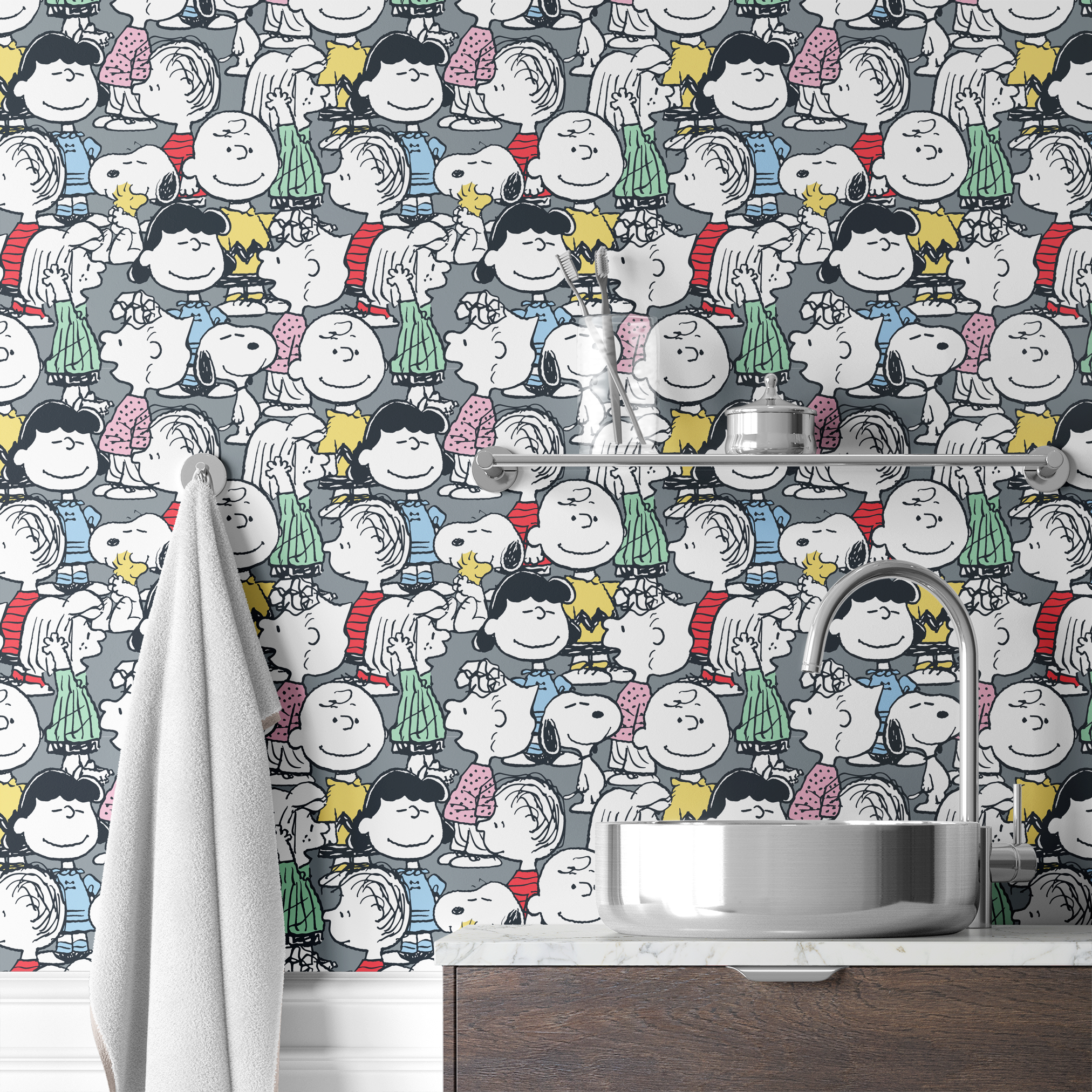 wallpaper bath mockup