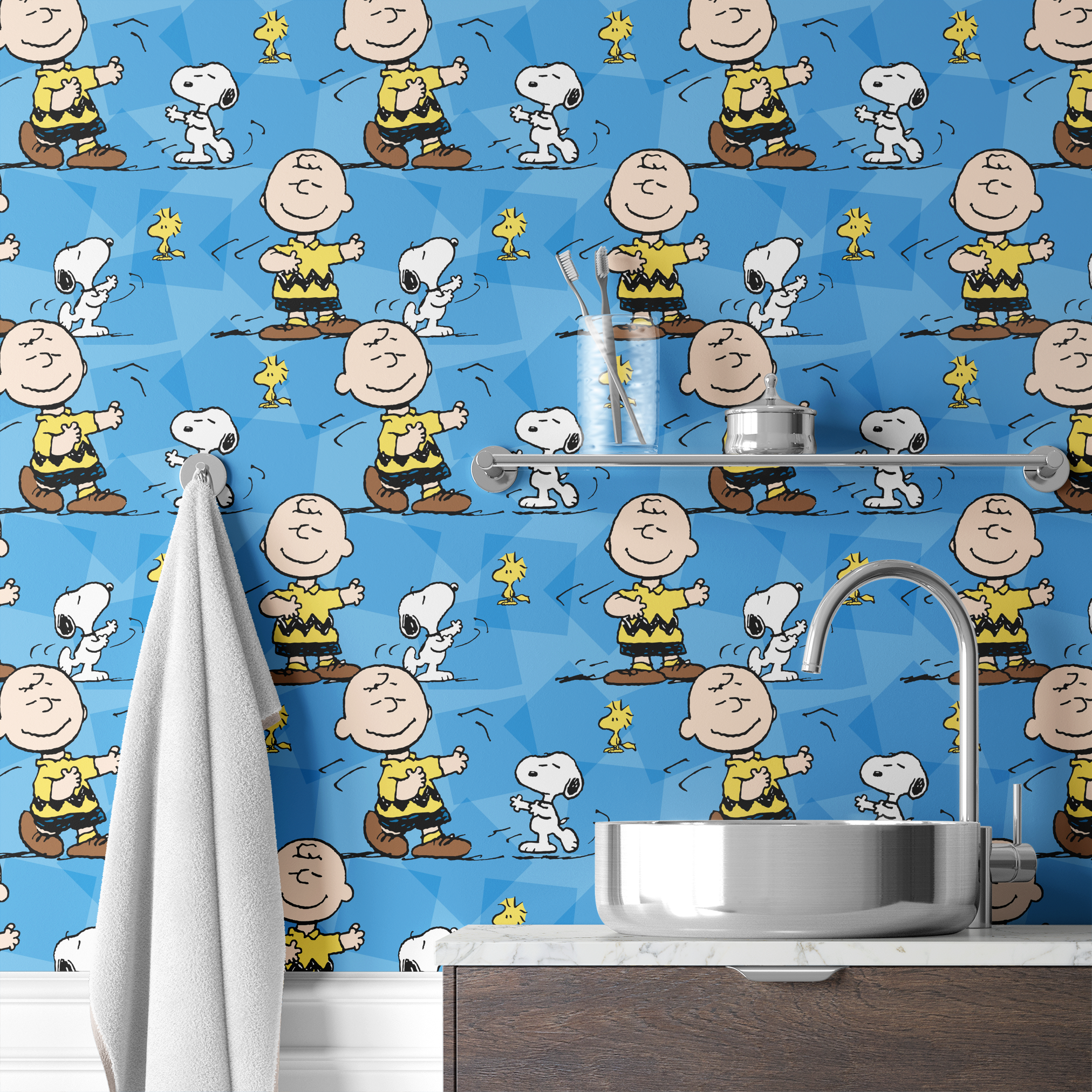 wallpaper bath mockup