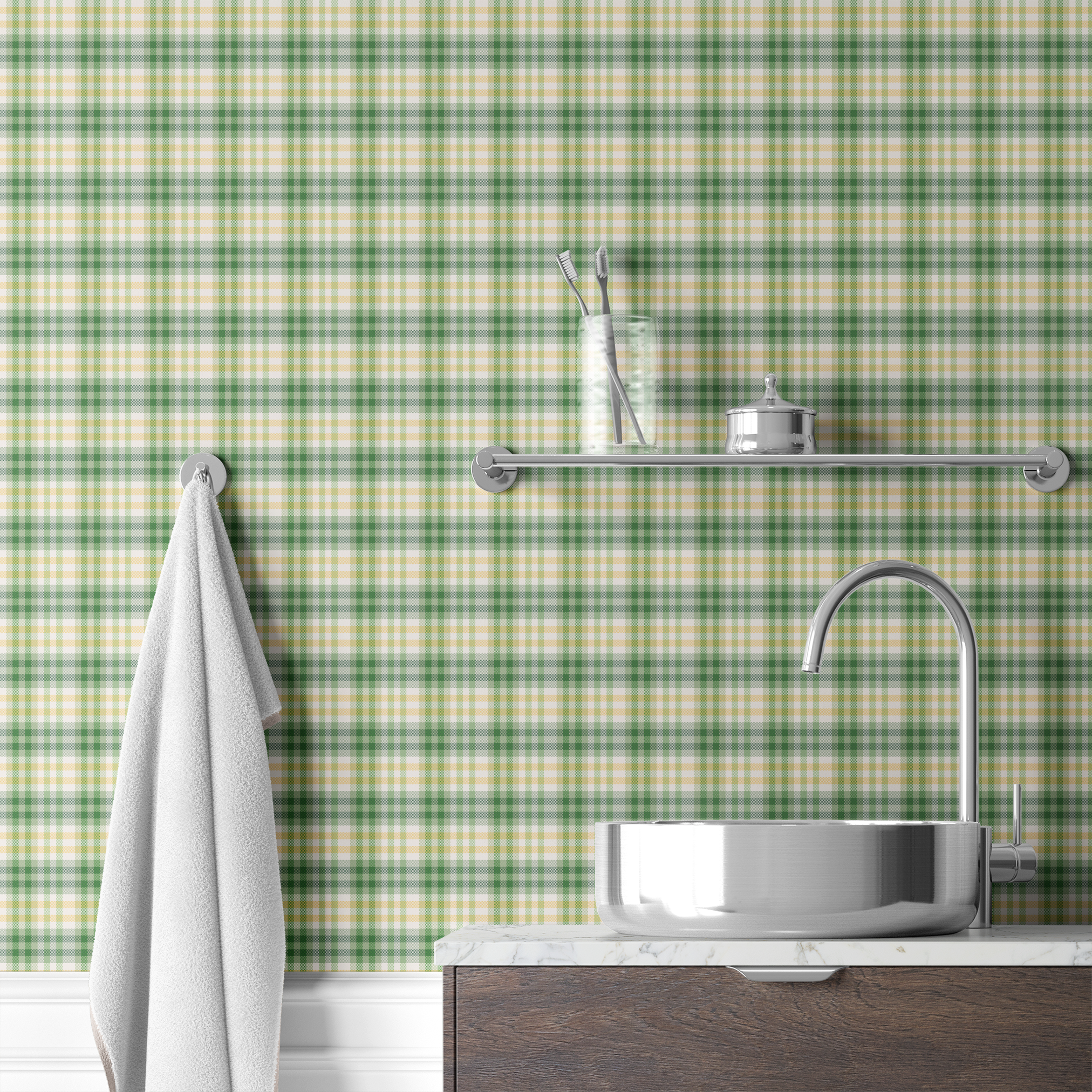 wallpaper bath mockup