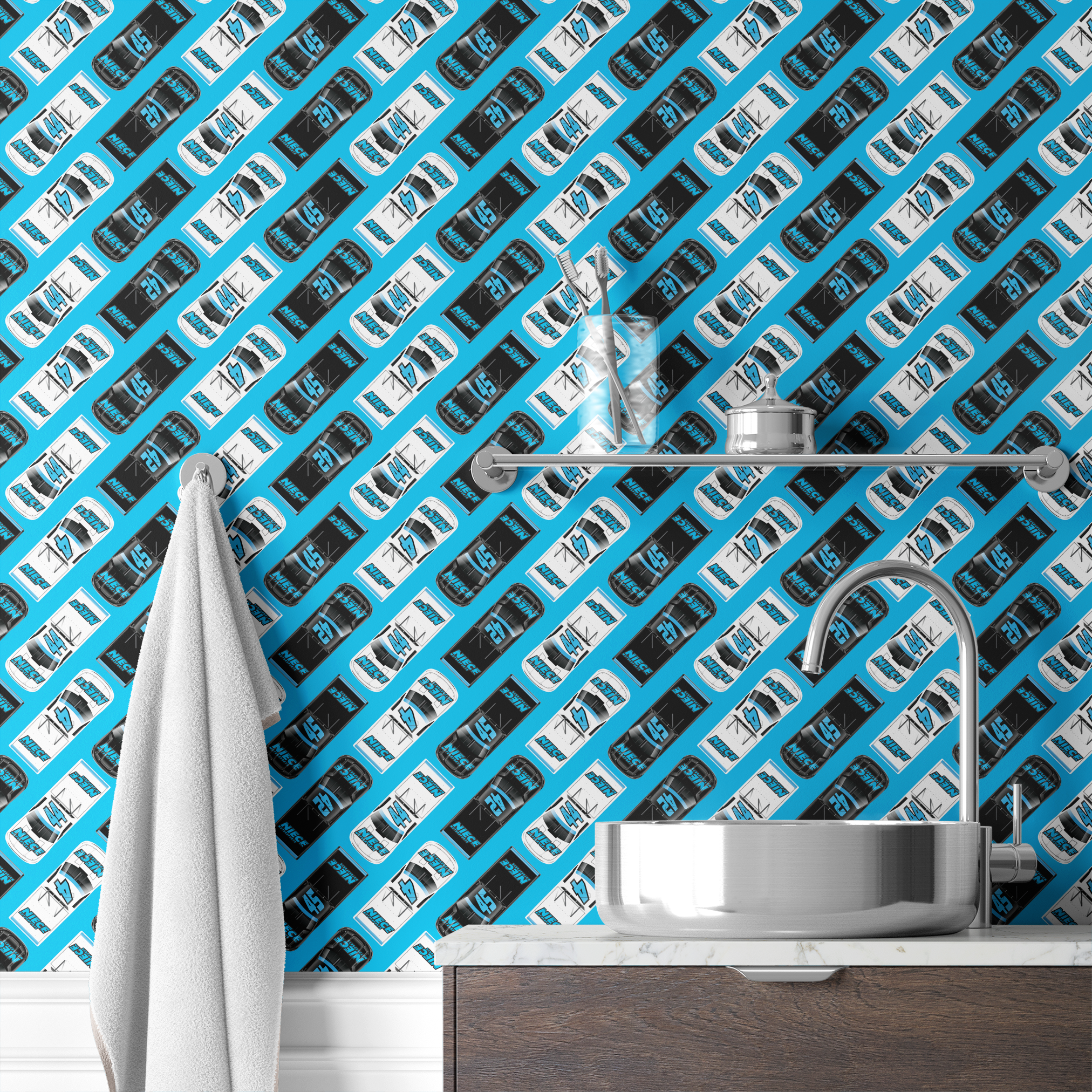 wallpaper bath mockup