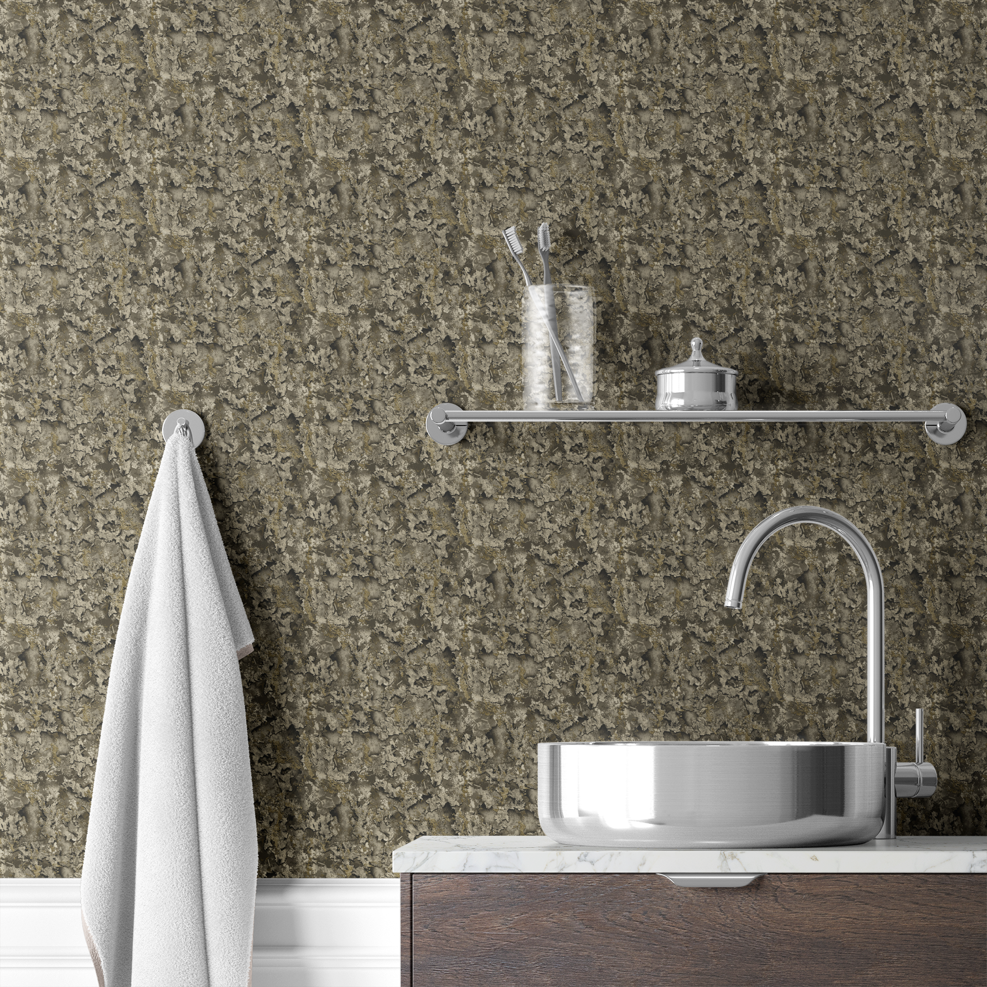 wallpaper bath mockup