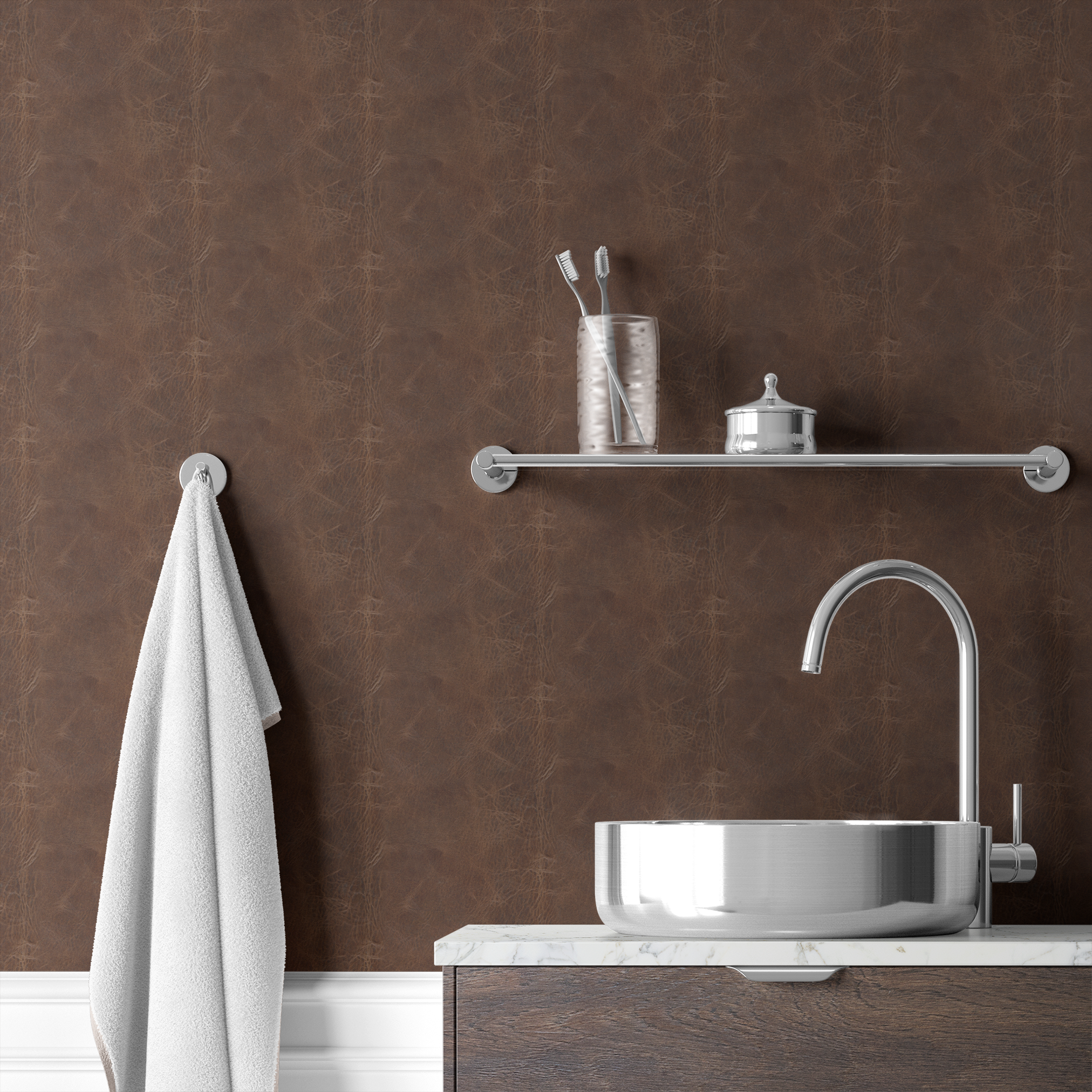 wallpaper bath mockup