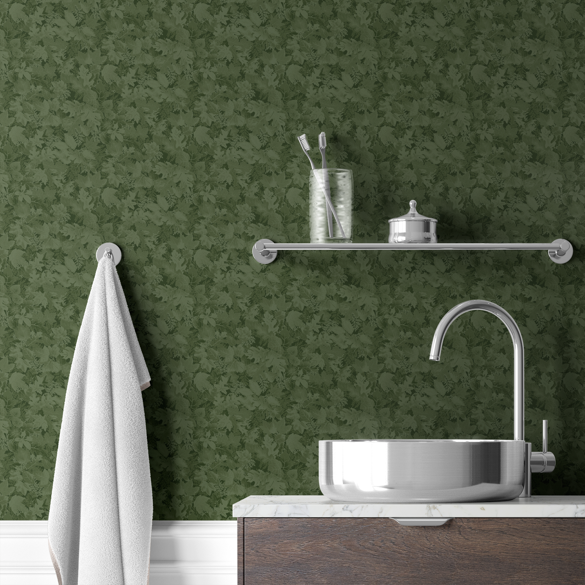 wallpaper bath mockup