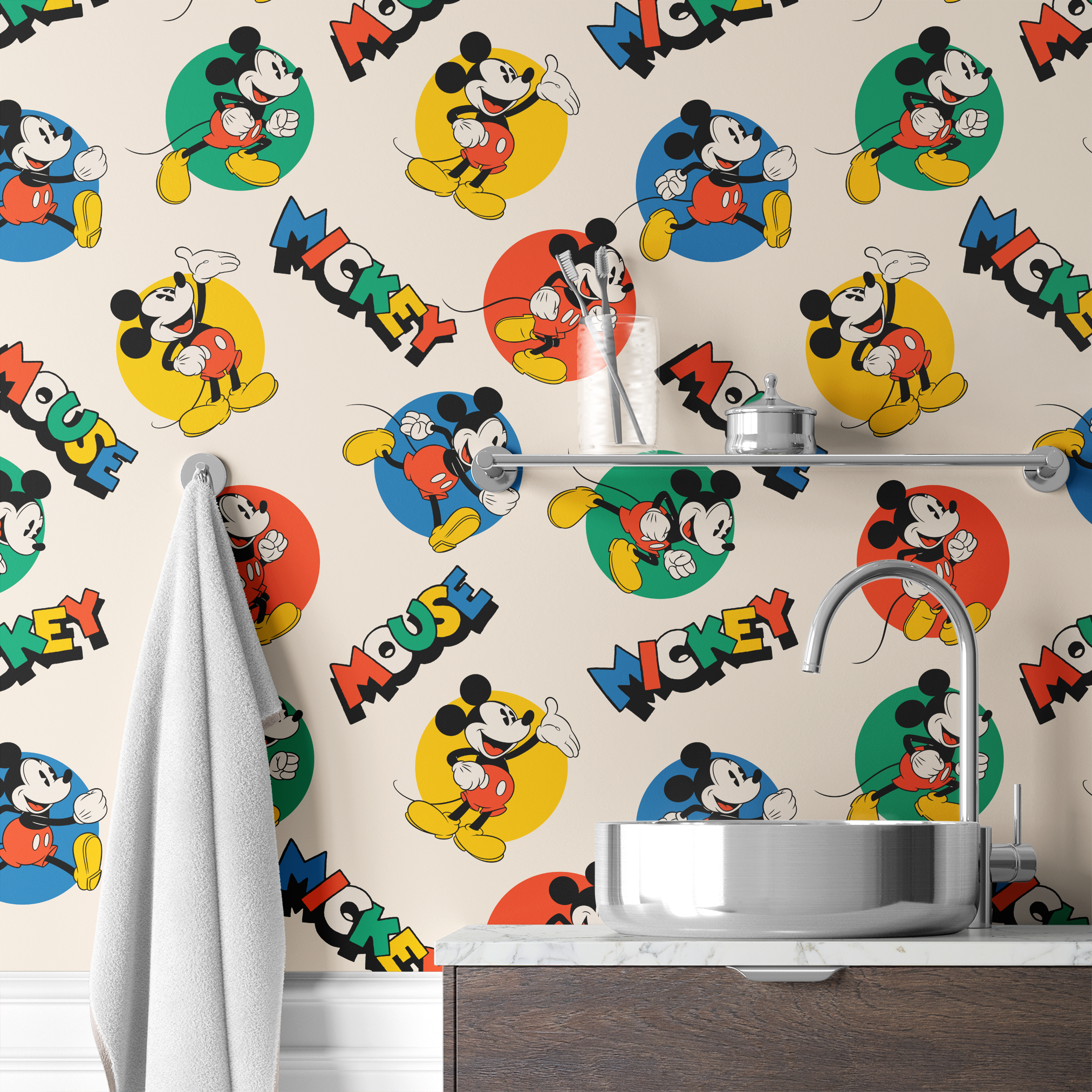wallpaper bath mockup