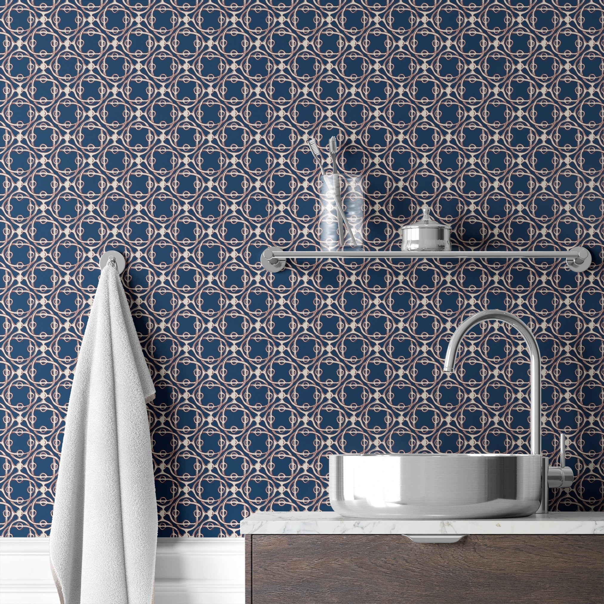 wallpaper bath mockup