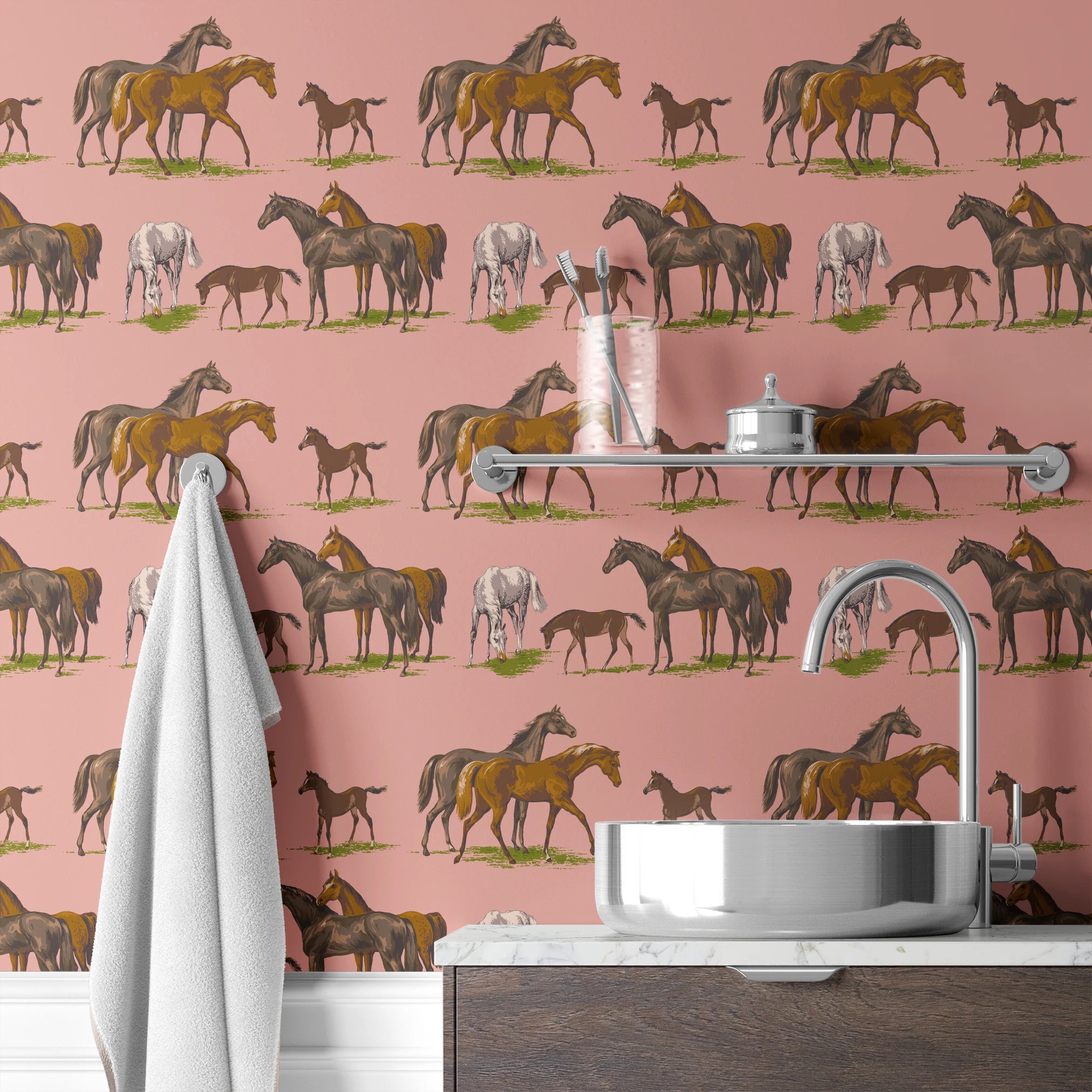 wallpaper bath mockup