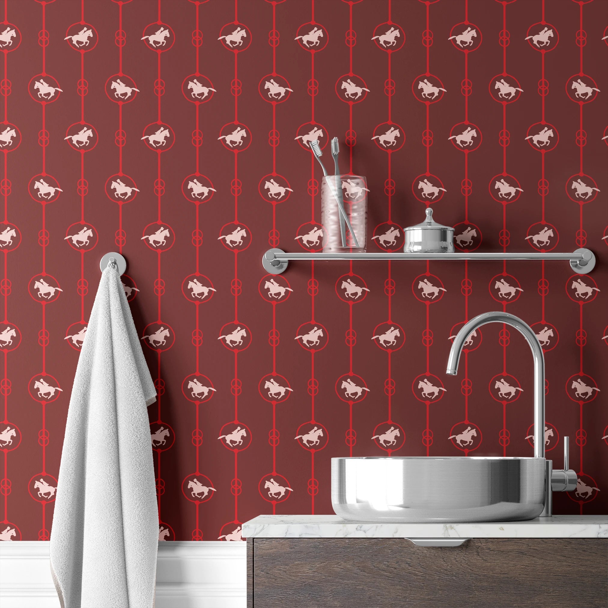 wallpaper bath mockup