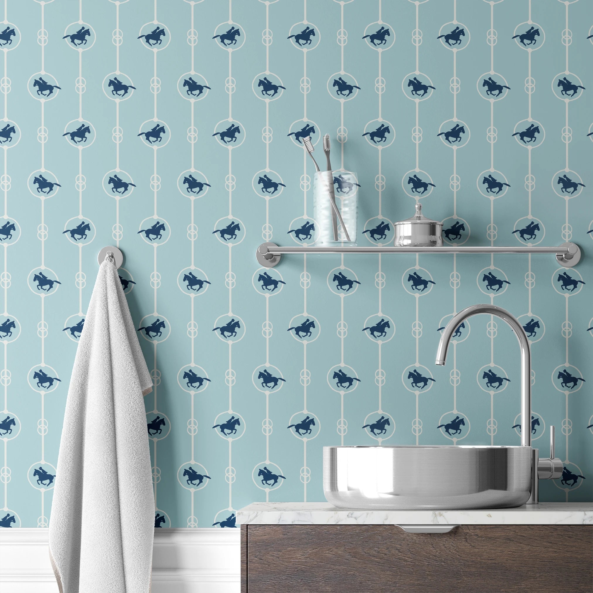 wallpaper bath mockup