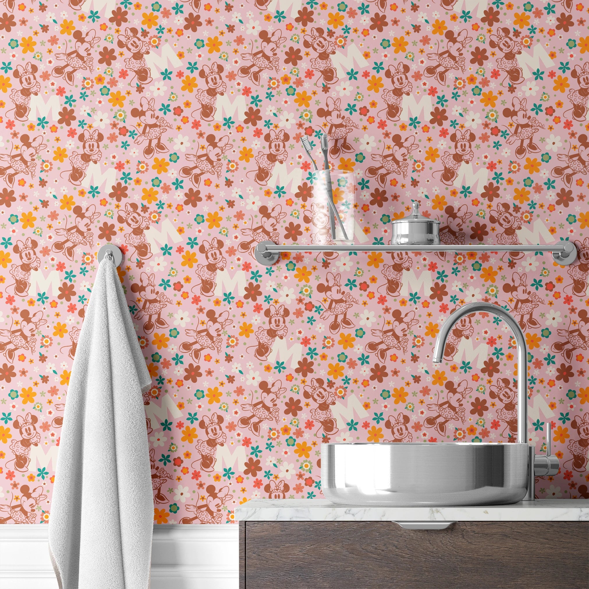 wallpaper bath mockup