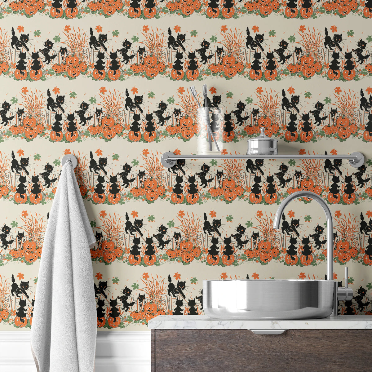 Spooky Cats on Casperita Wallpaper