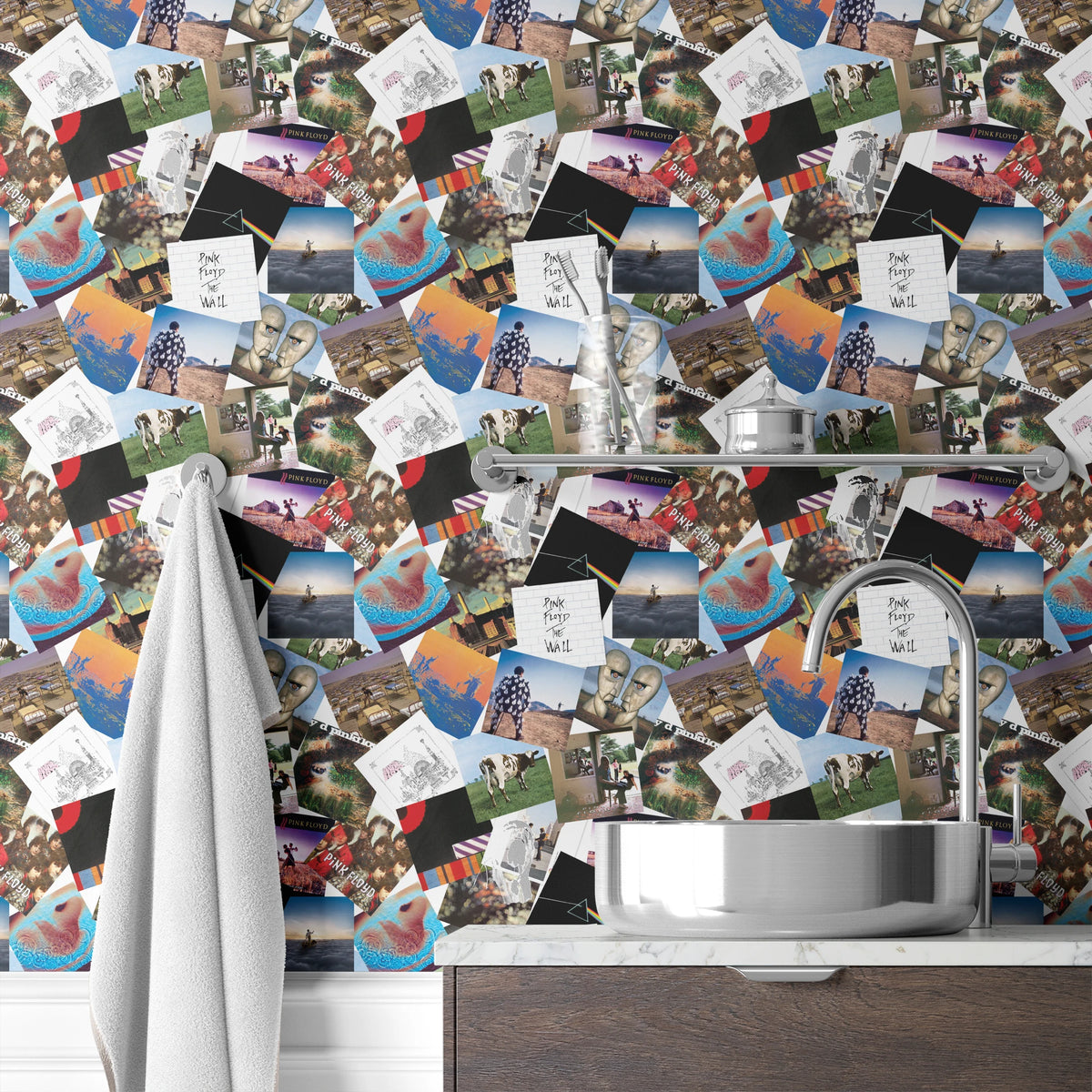 Pink Floyd Album Collage Wallpaper