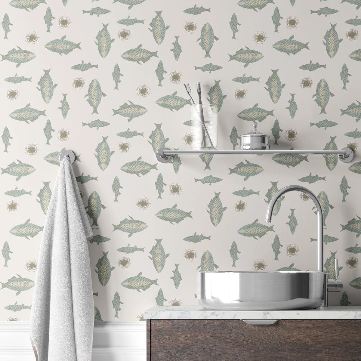 Archer on Mineral Wallpaper