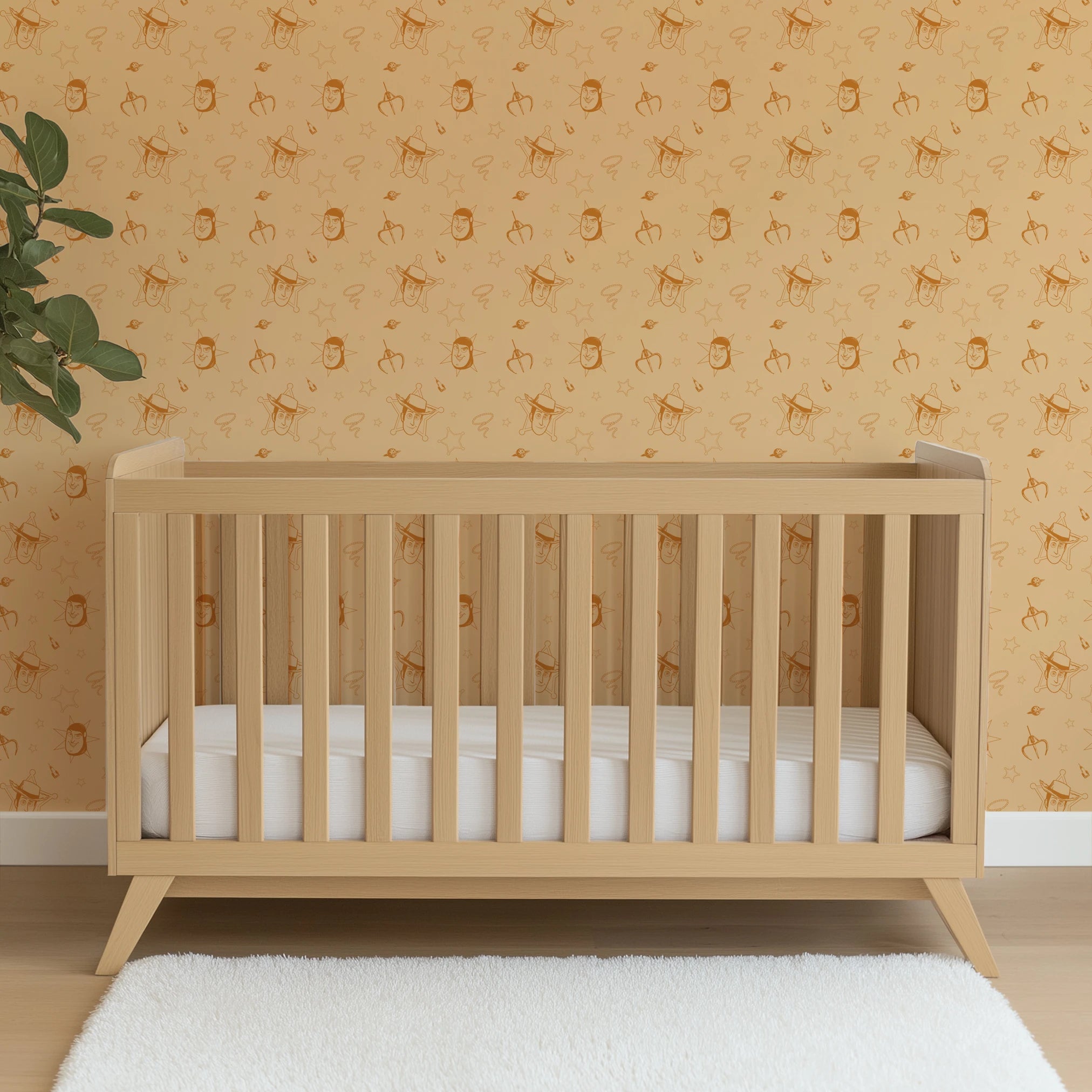 Disney and Pixar Toy Story Infinity on Orange Wallpaper