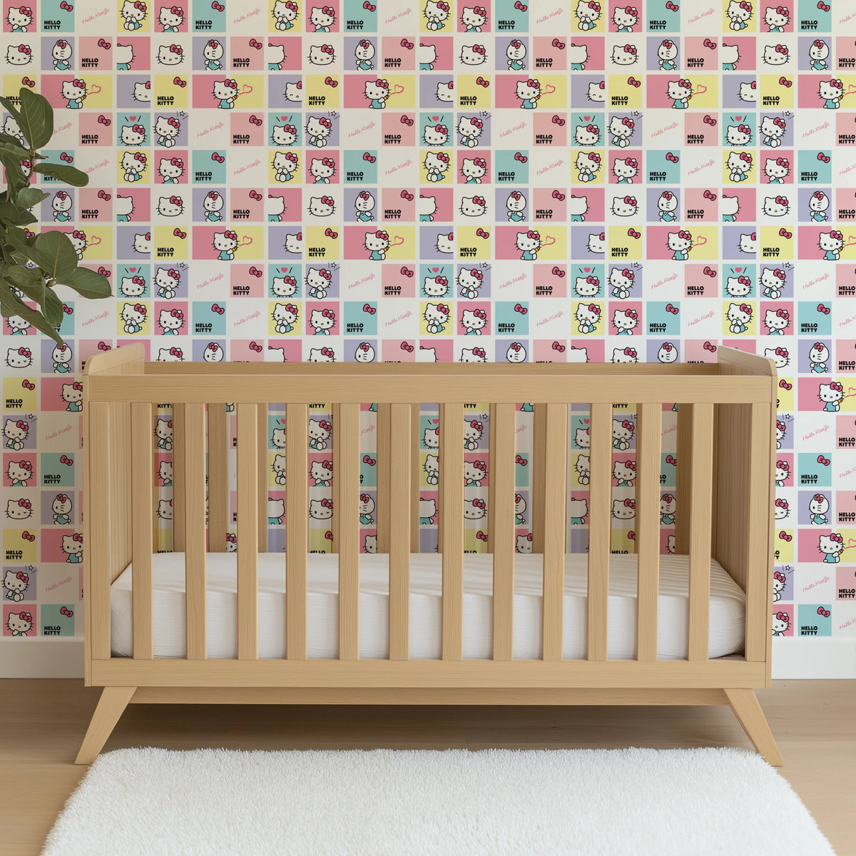 Hello Kitty® Pastel Grid Wallpaper