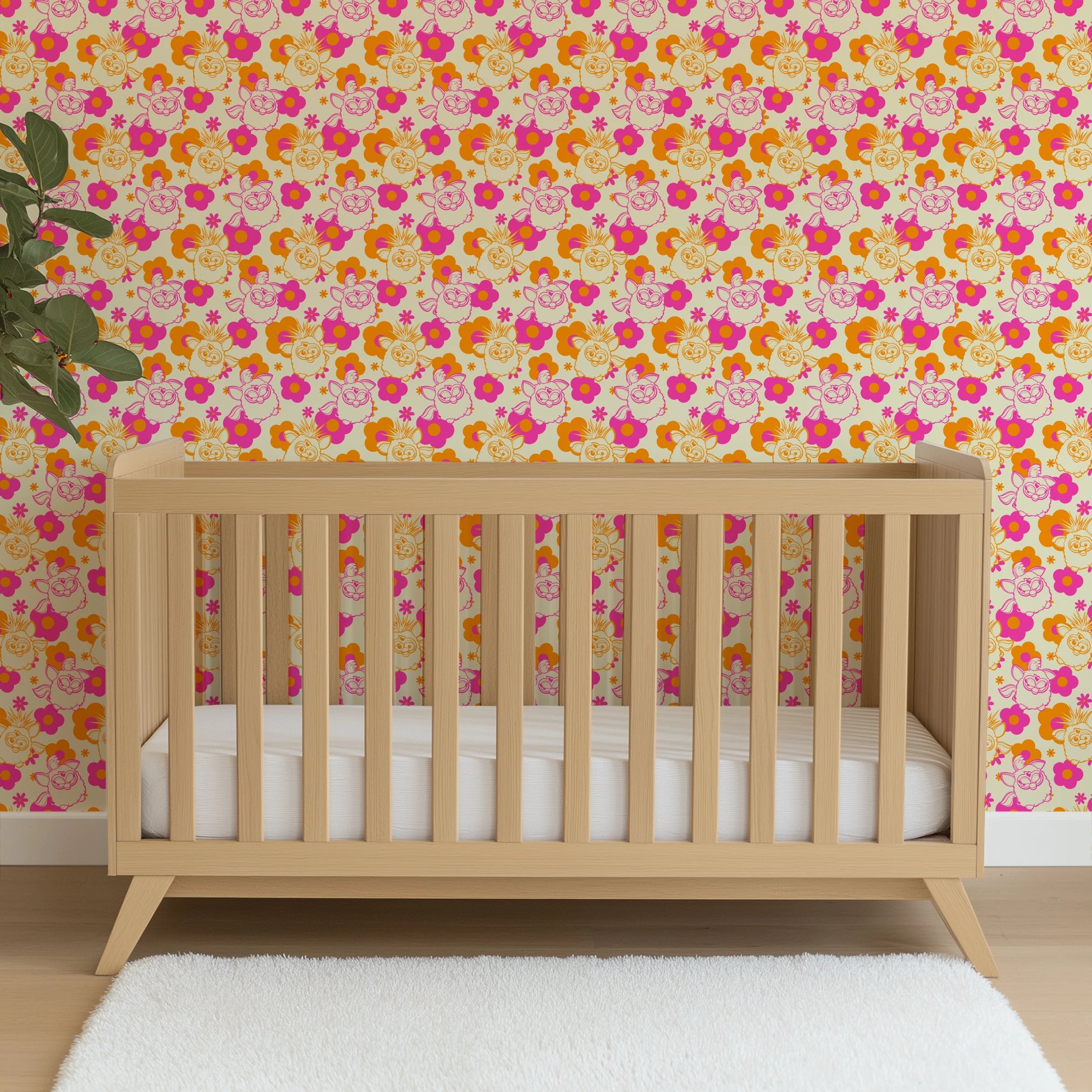 Hasbro Furby Flower Power on Citrus Wallpaper