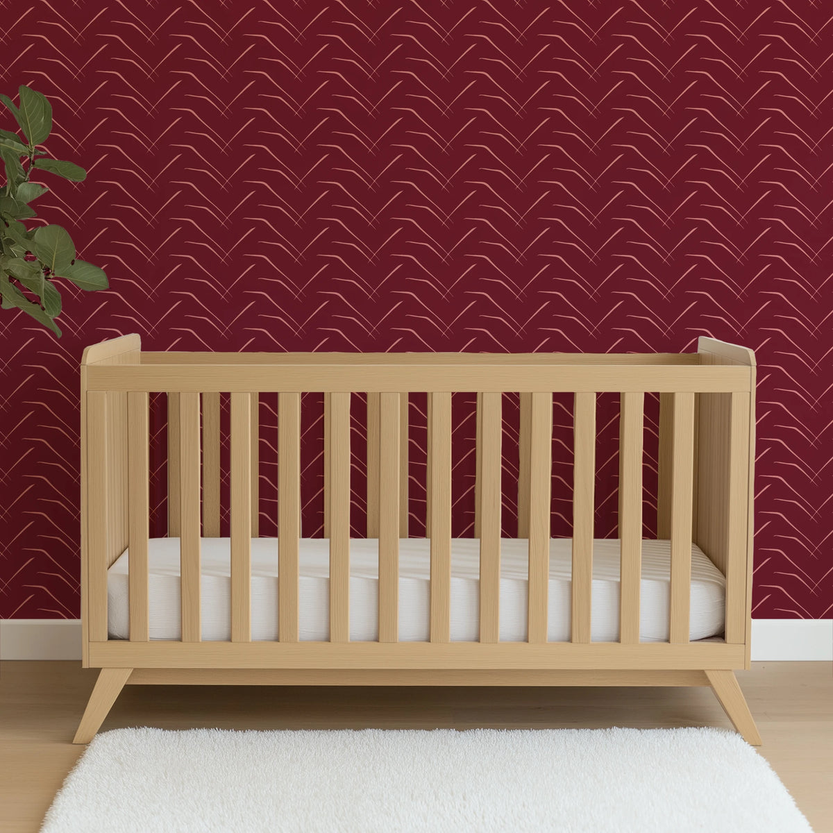 Dartmoore on Oxblood Wallpaper