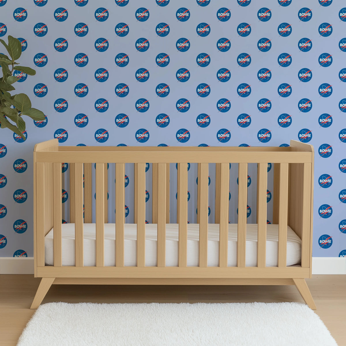 David Bowie Starman on Blue Wallpaper