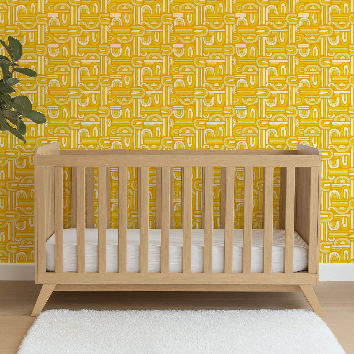 Hasbro Play-Doh Rainbow Arch on Yellow Wallpaper