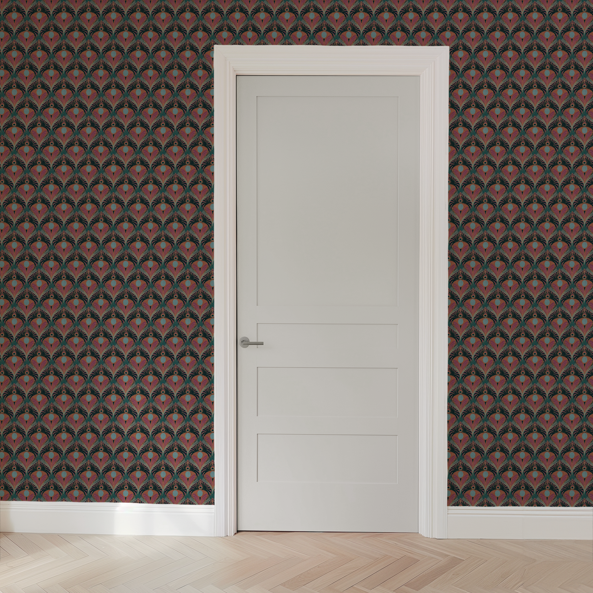 wallpaper door mockup