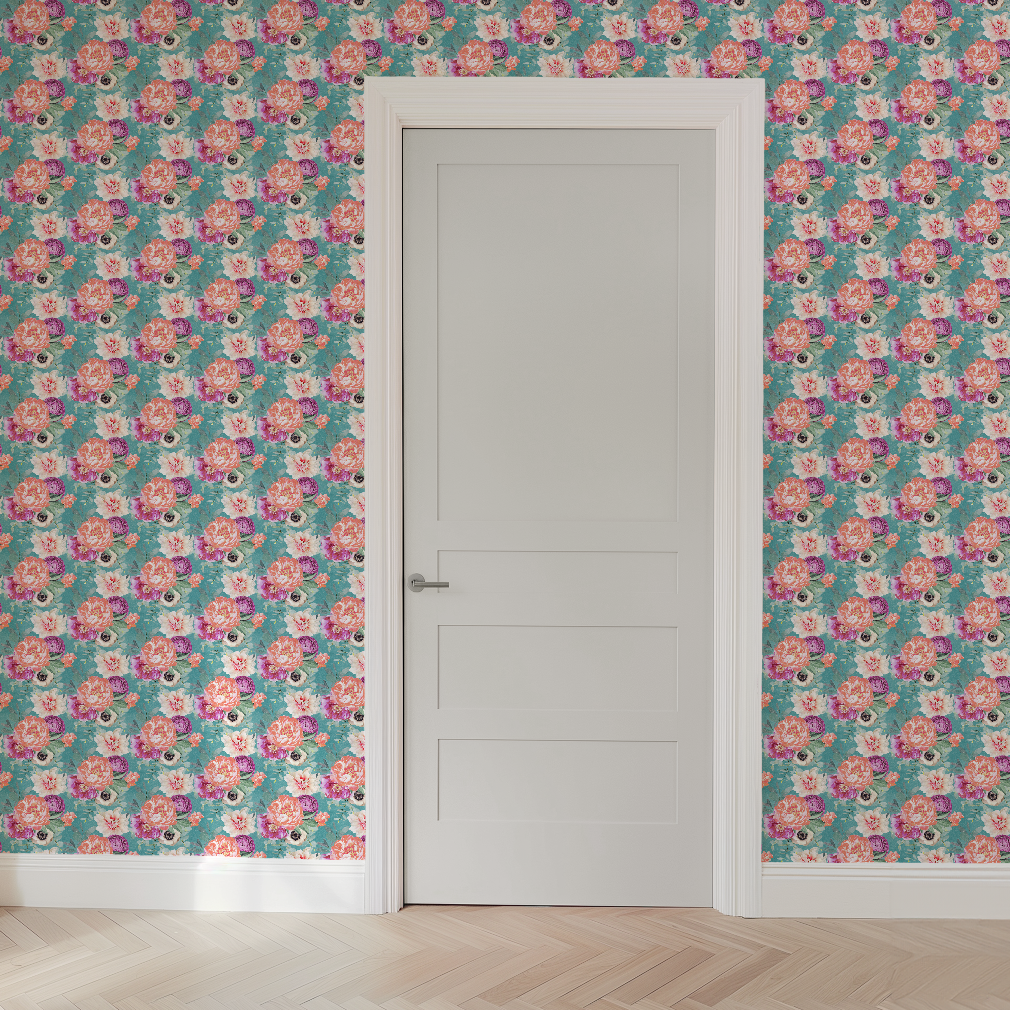 wallpaper door mockup