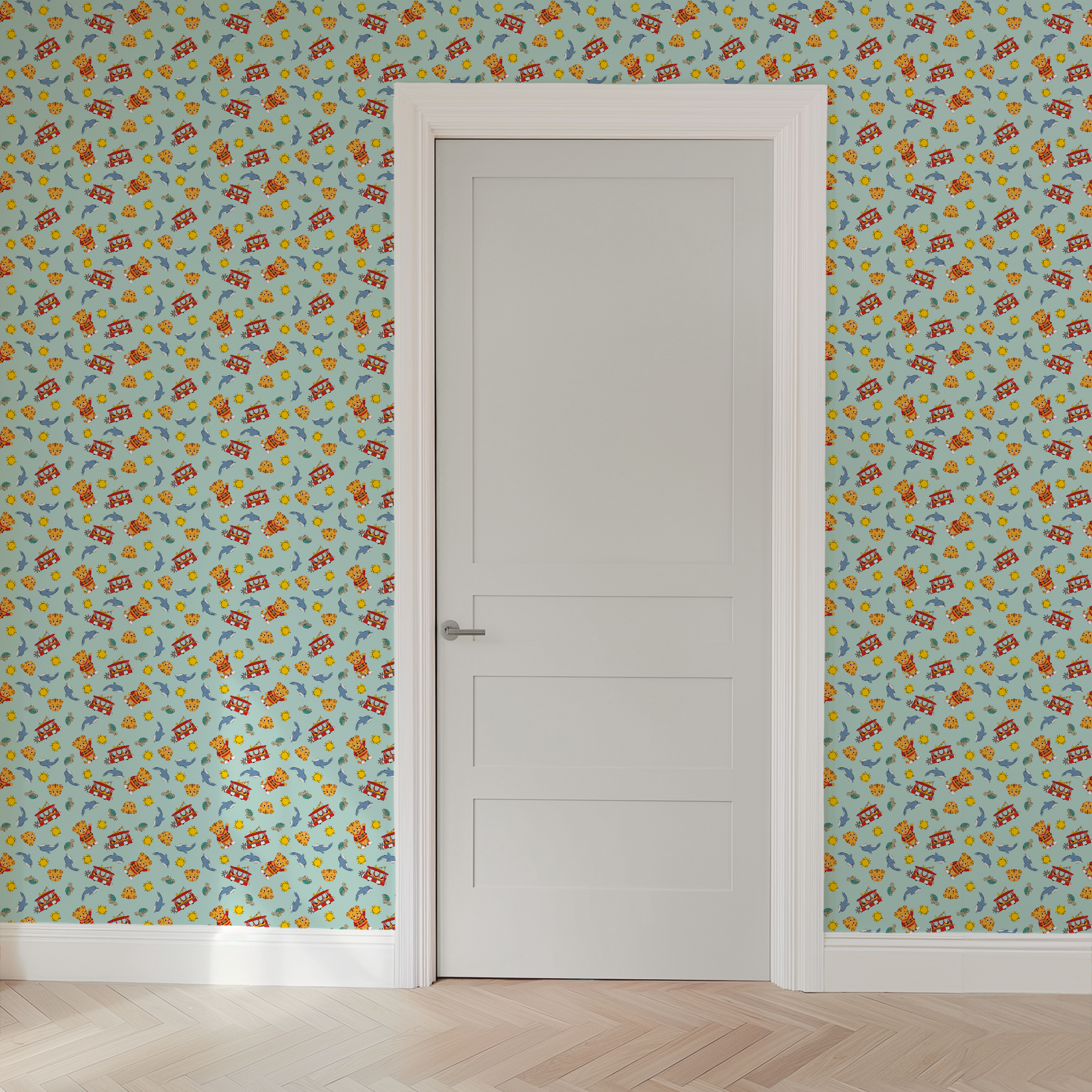 wallpaper door mockup