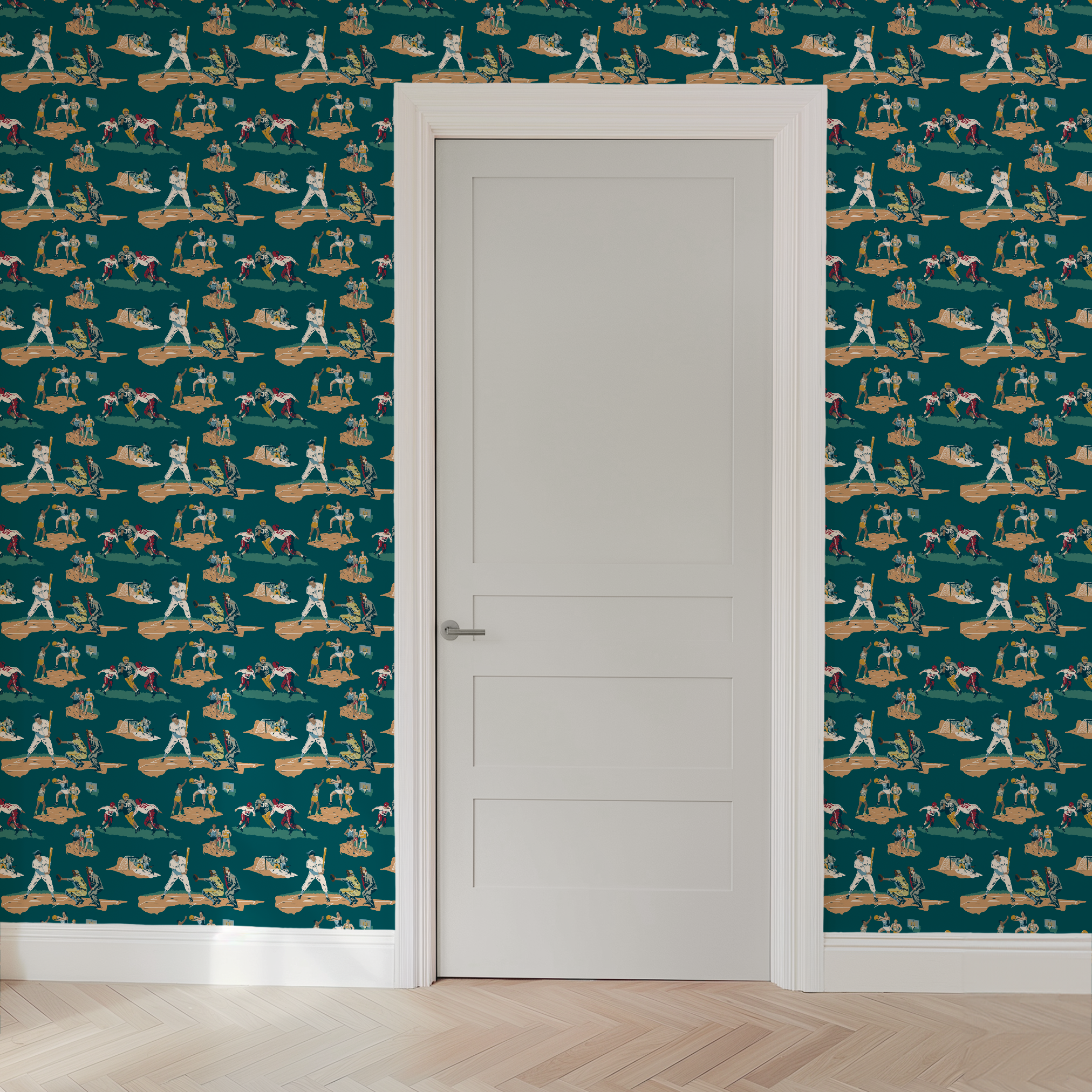 wallpaper door mockup