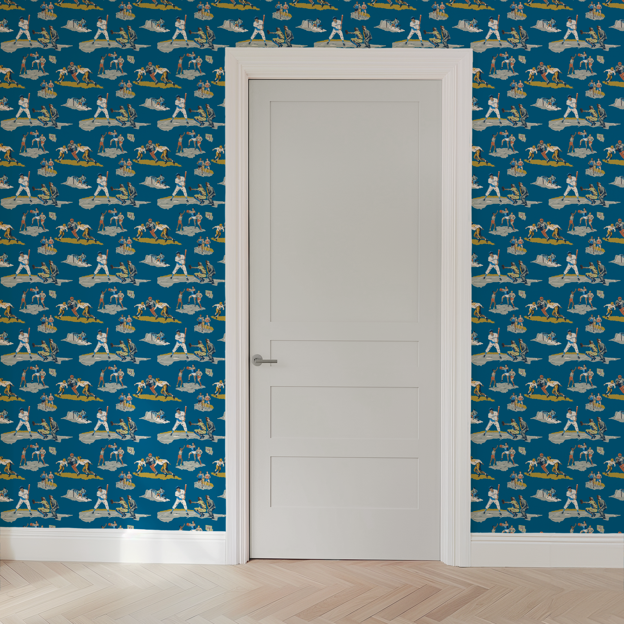 wallpaper door mockup