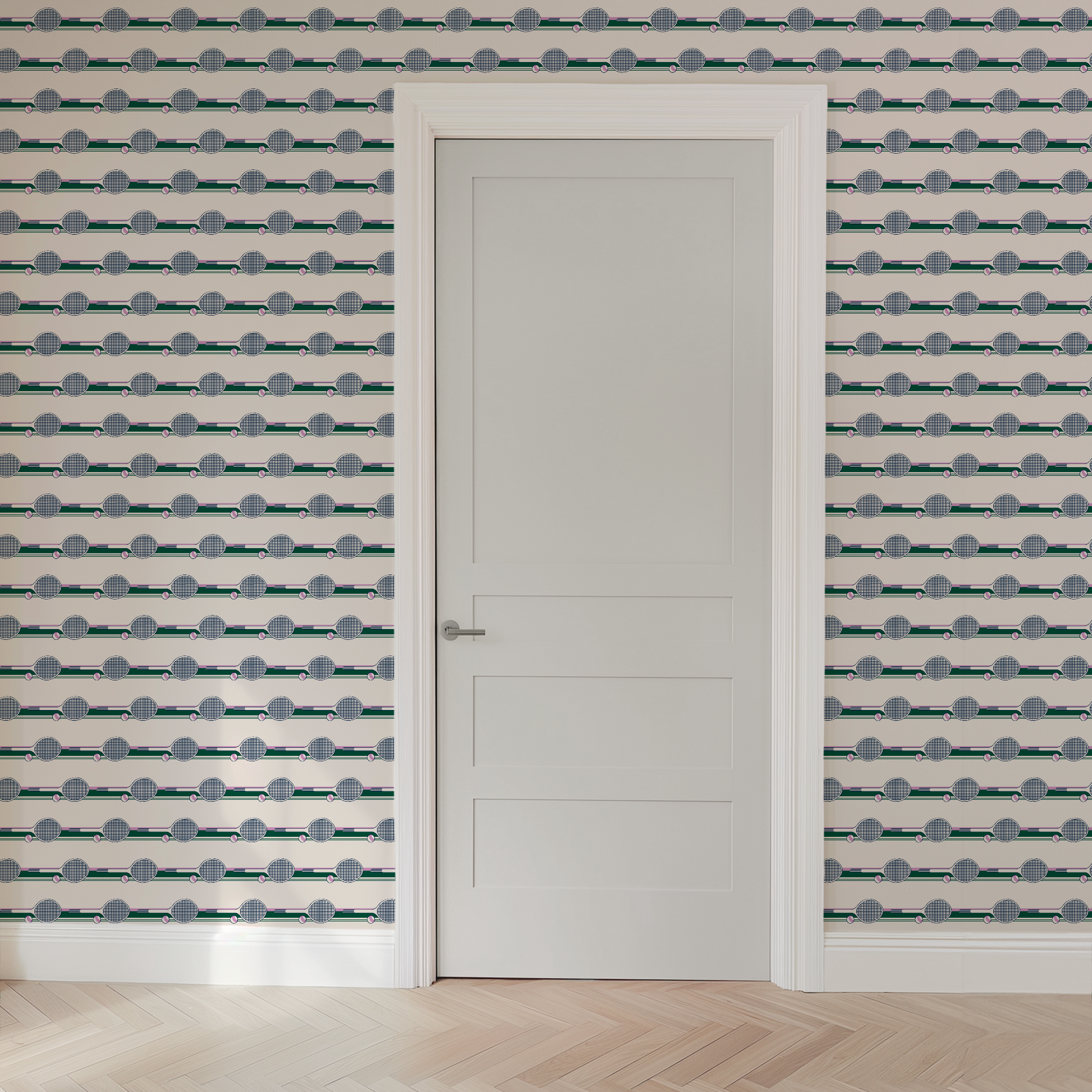 wallpaper door mockup
