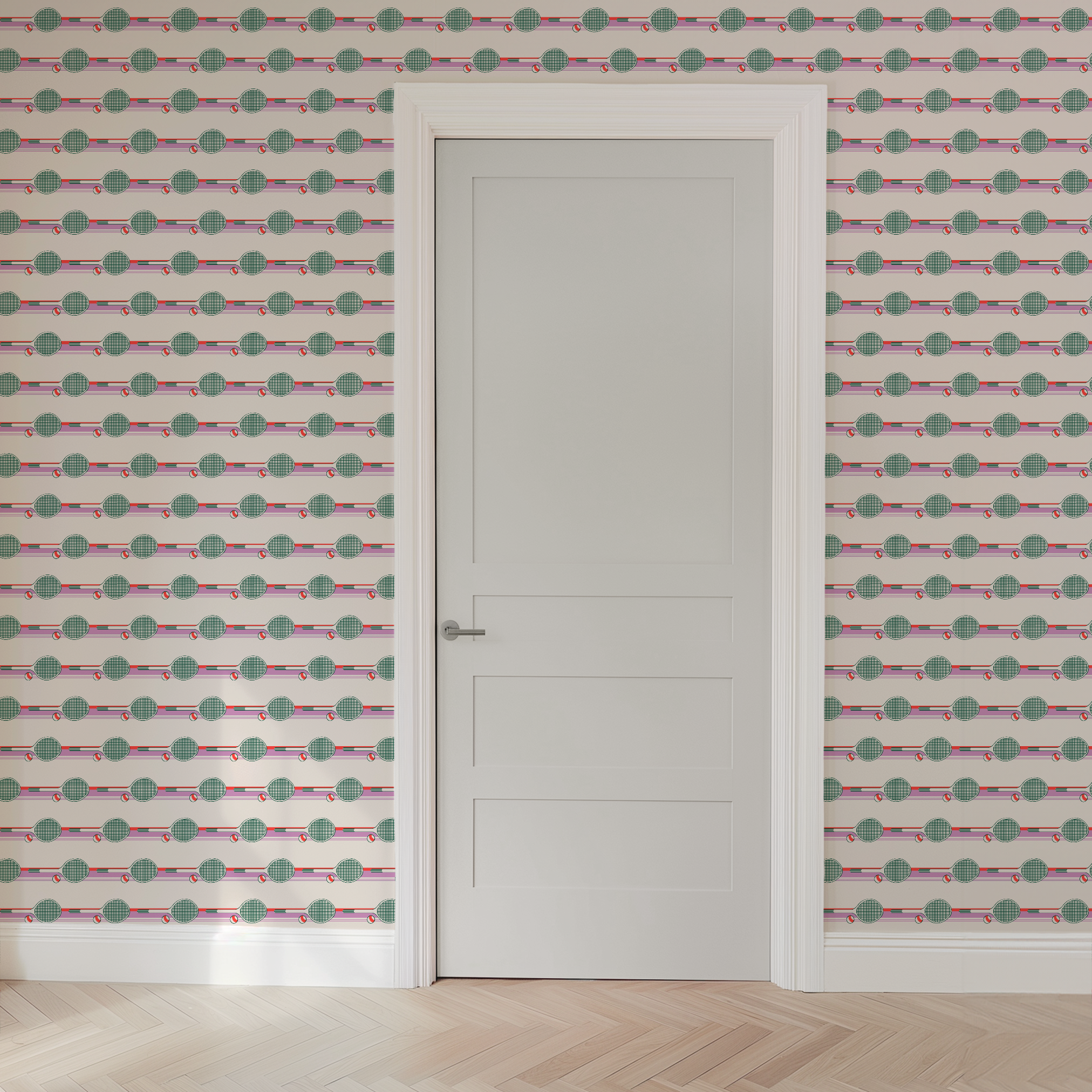 wallpaper door mockup