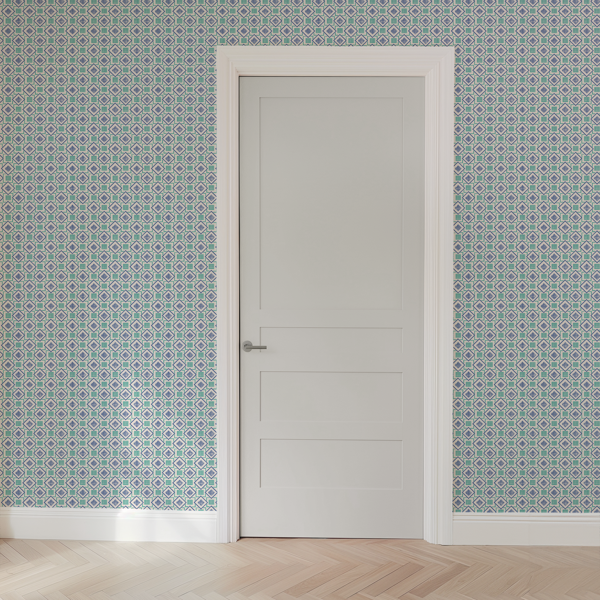 wallpaper door mockup