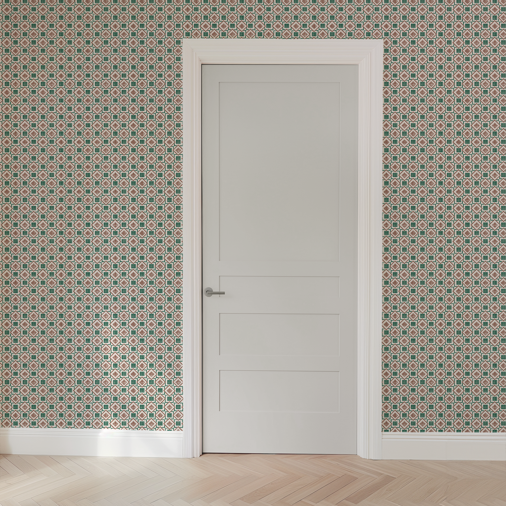 wallpaper door mockup