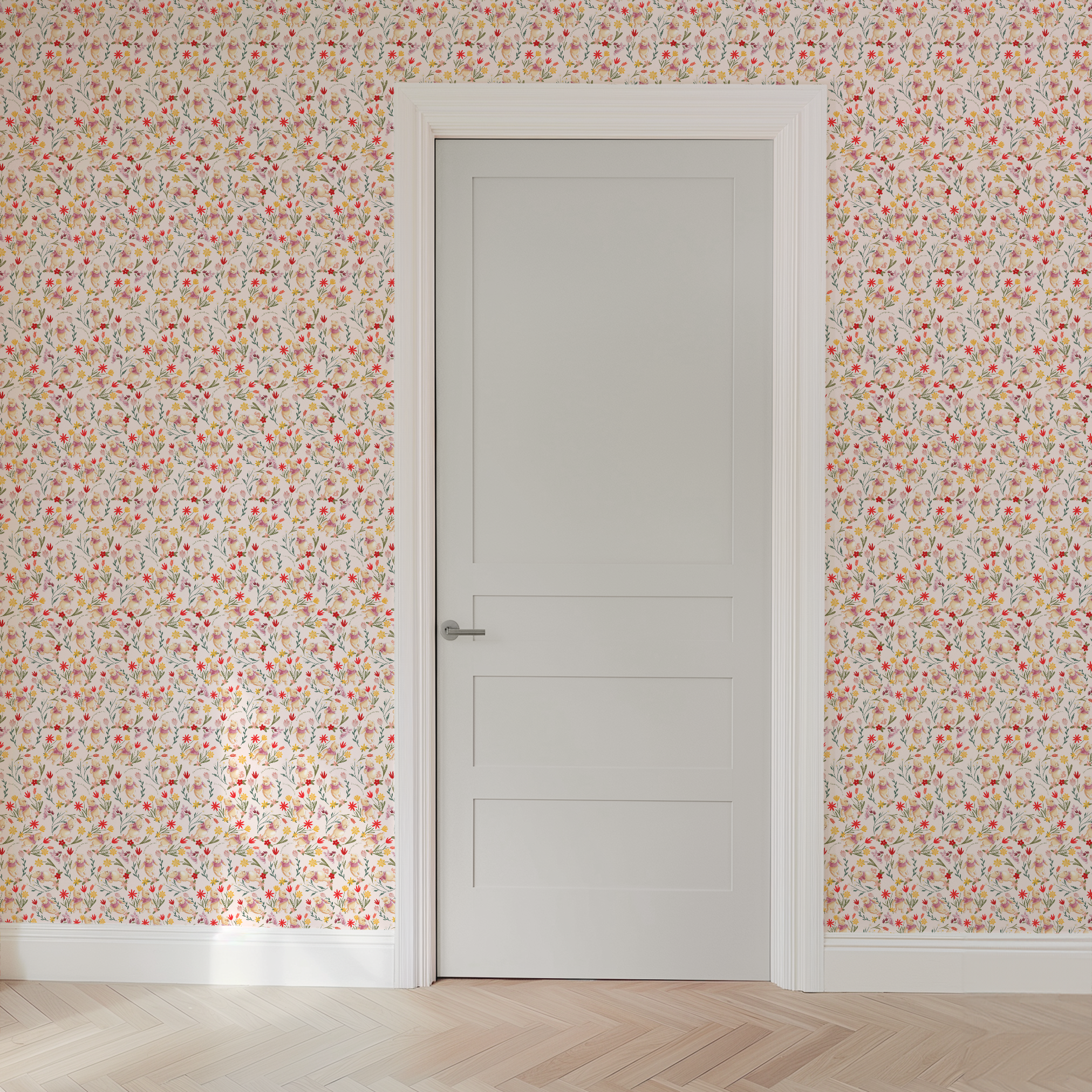 wallpaper door mockup