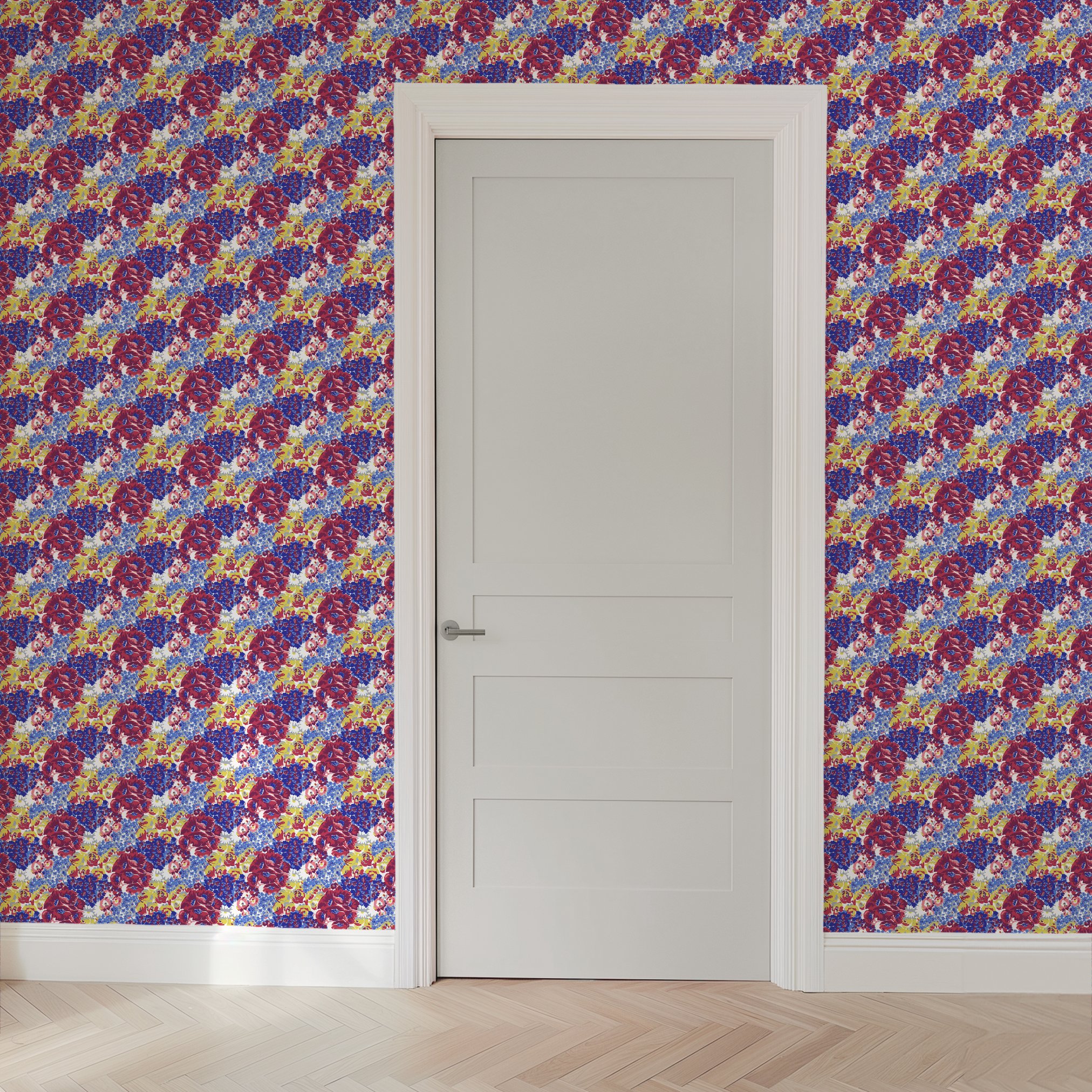 wallpaper door mockup
