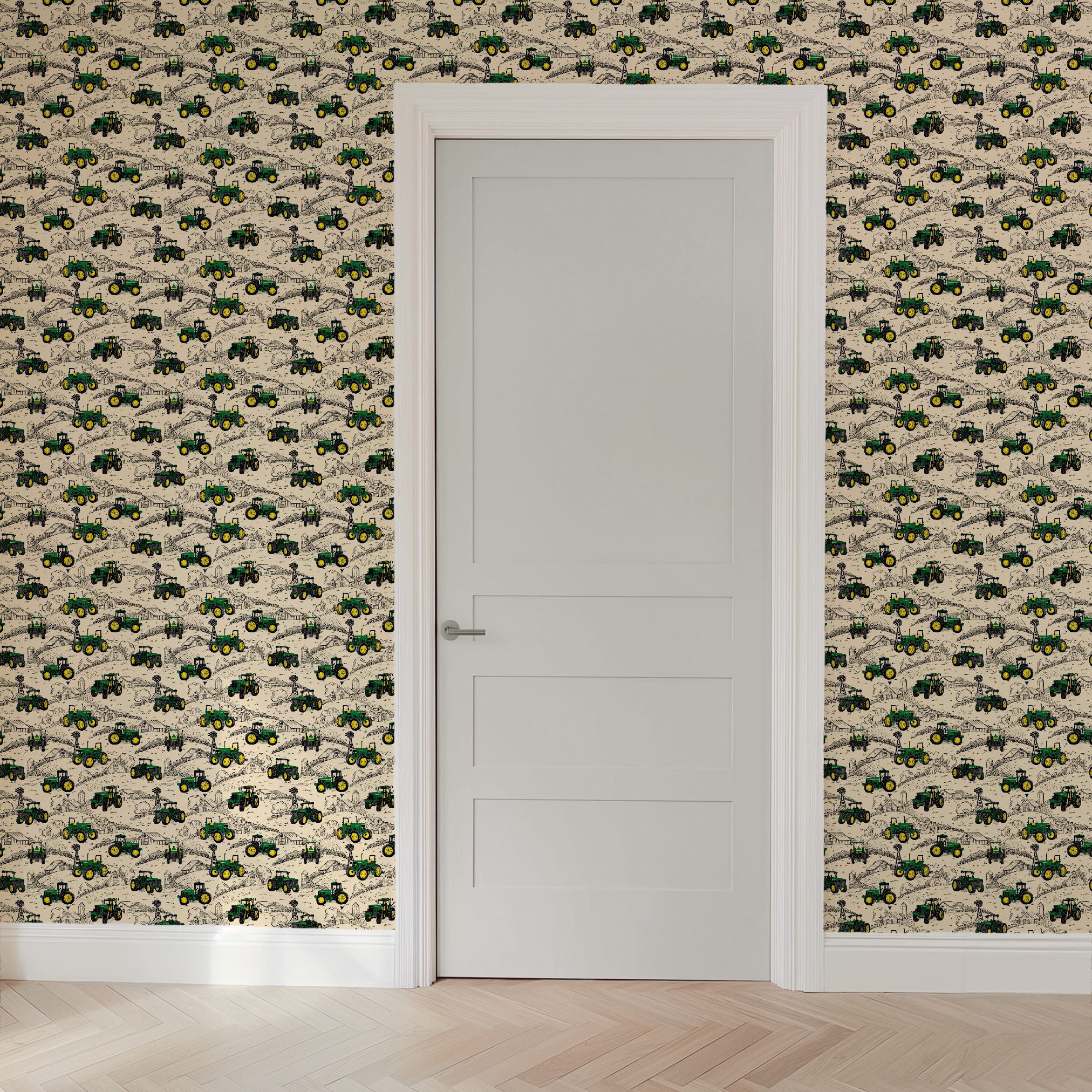 wallpaper door mockup