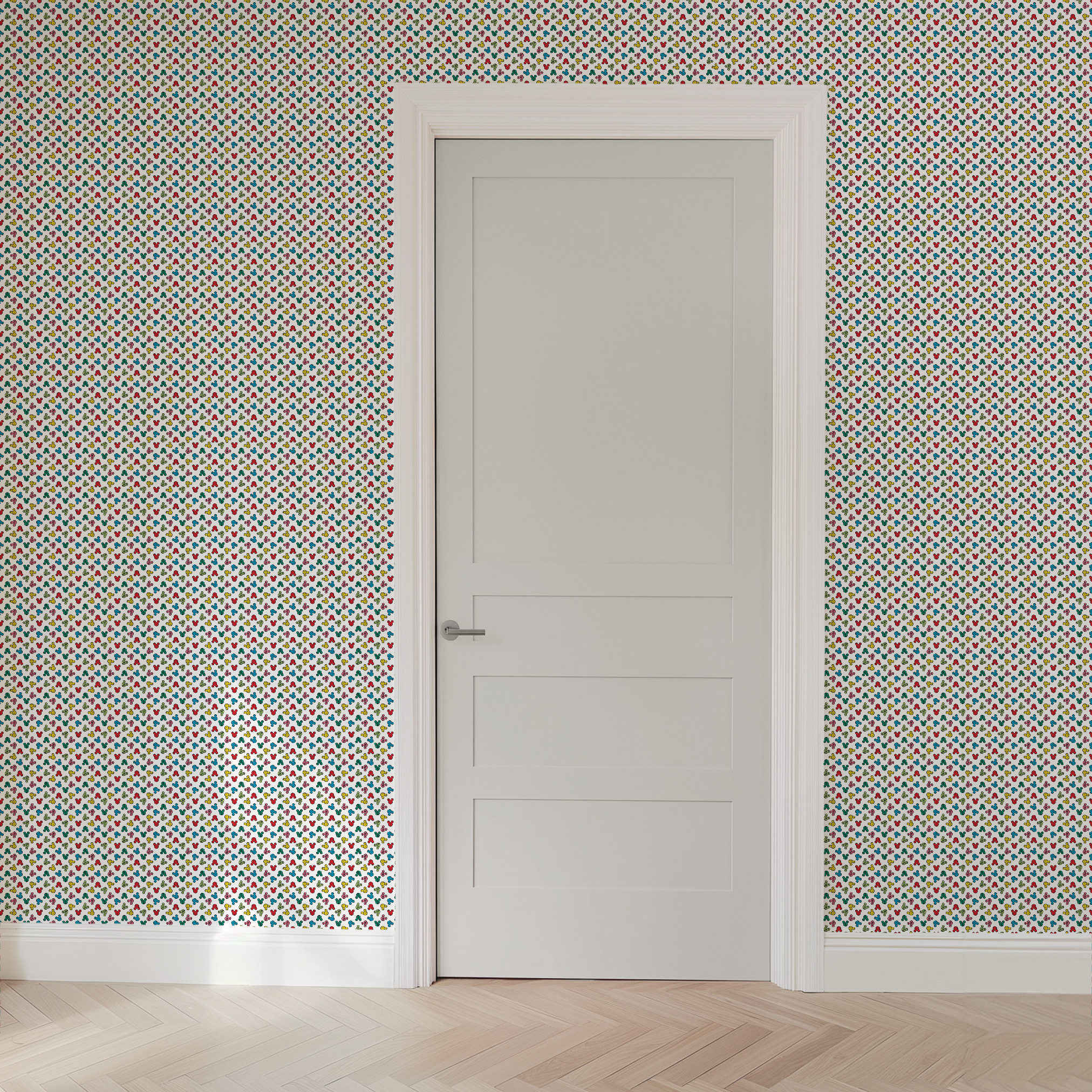 wallpaper door mockup