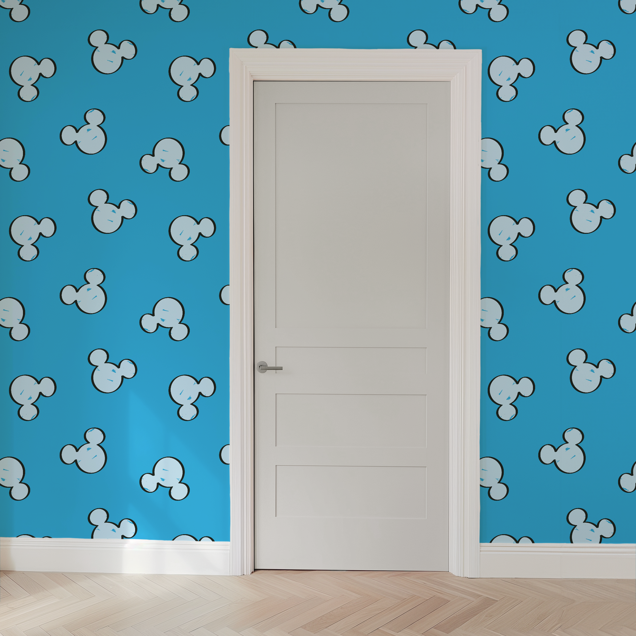 wallpaper door mockup
