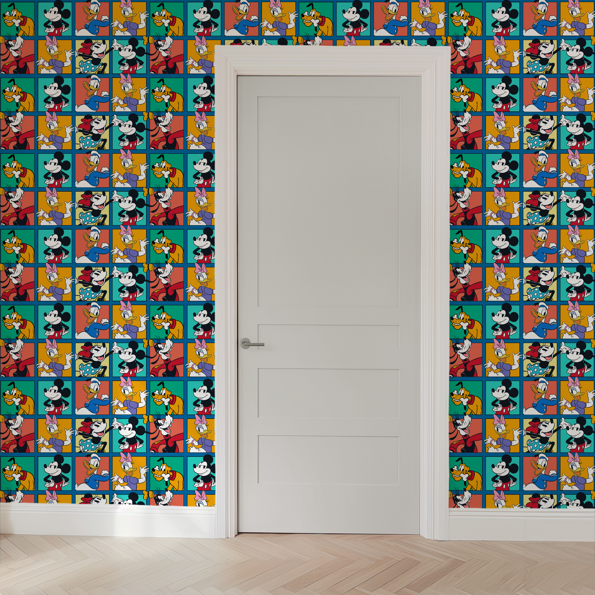 wallpaper door mockup