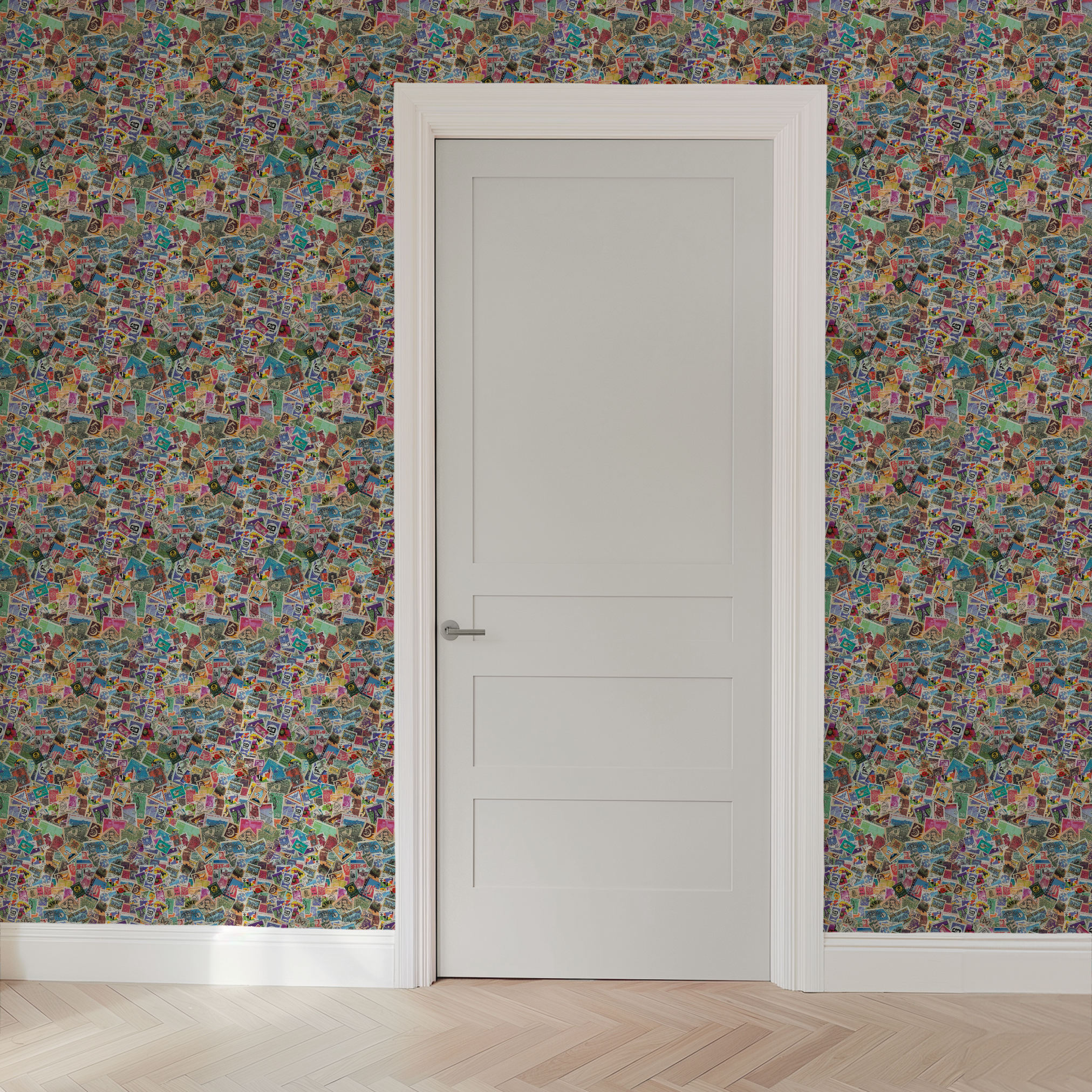 wallpaper door mockup