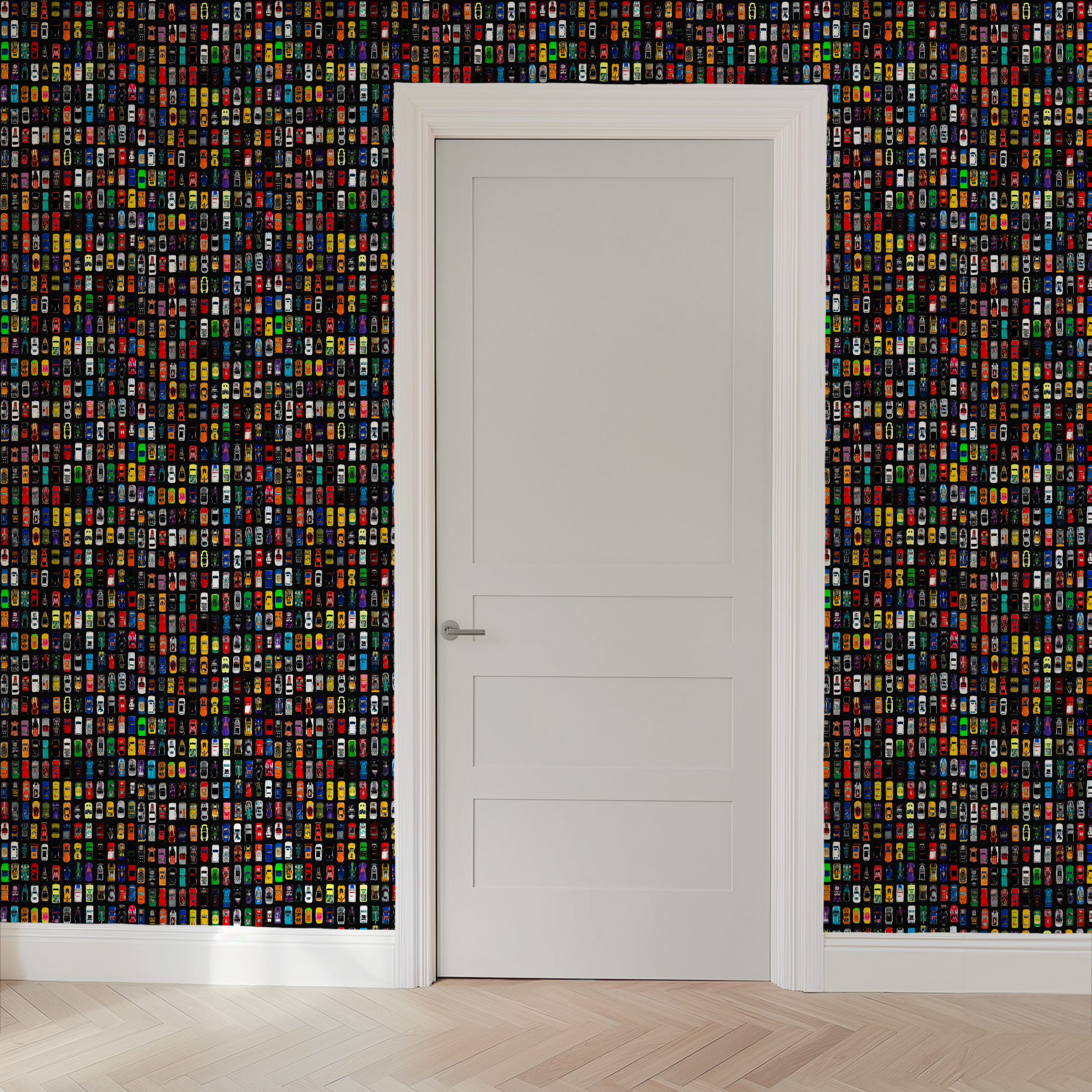 wallpaper door mockup