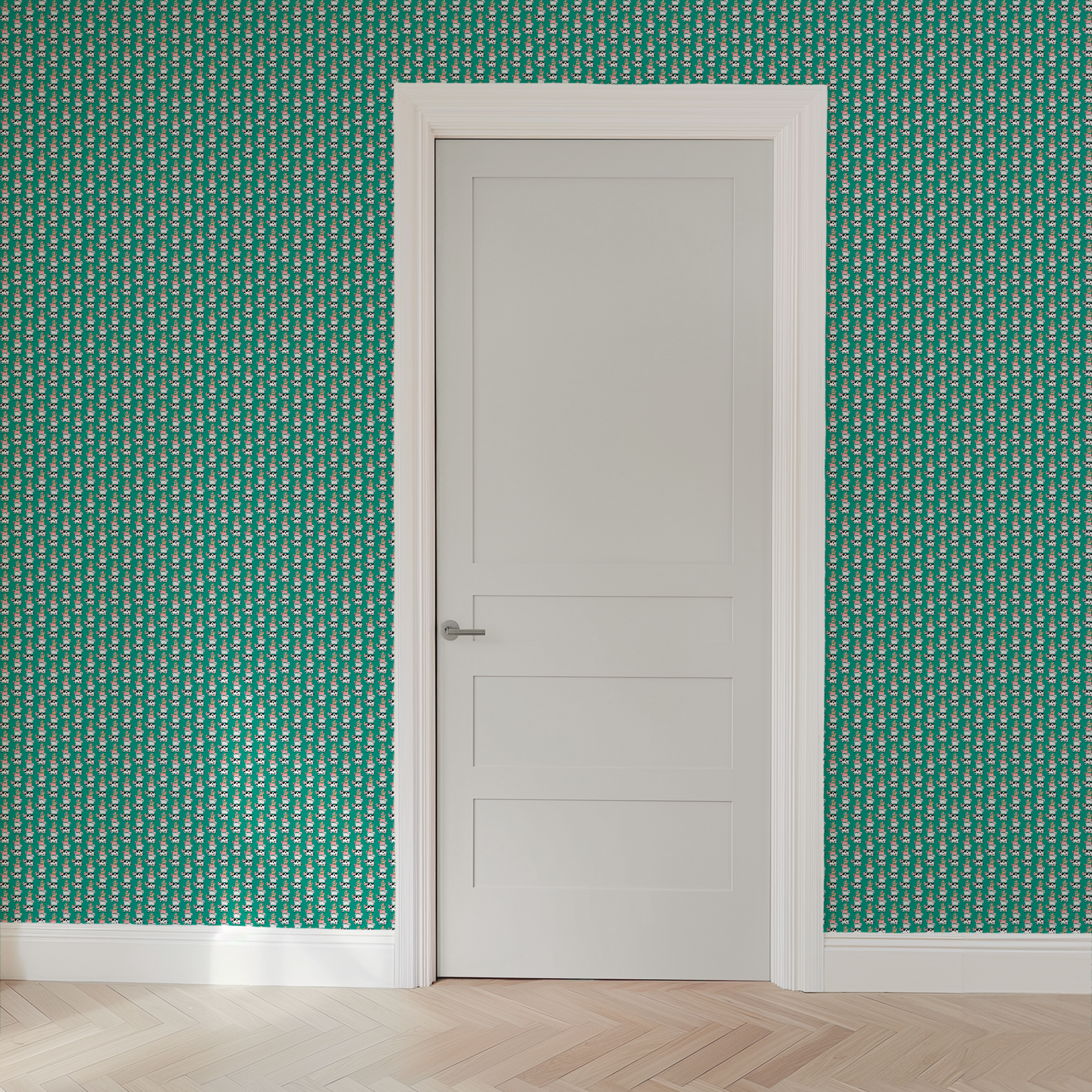 wallpaper door mockup