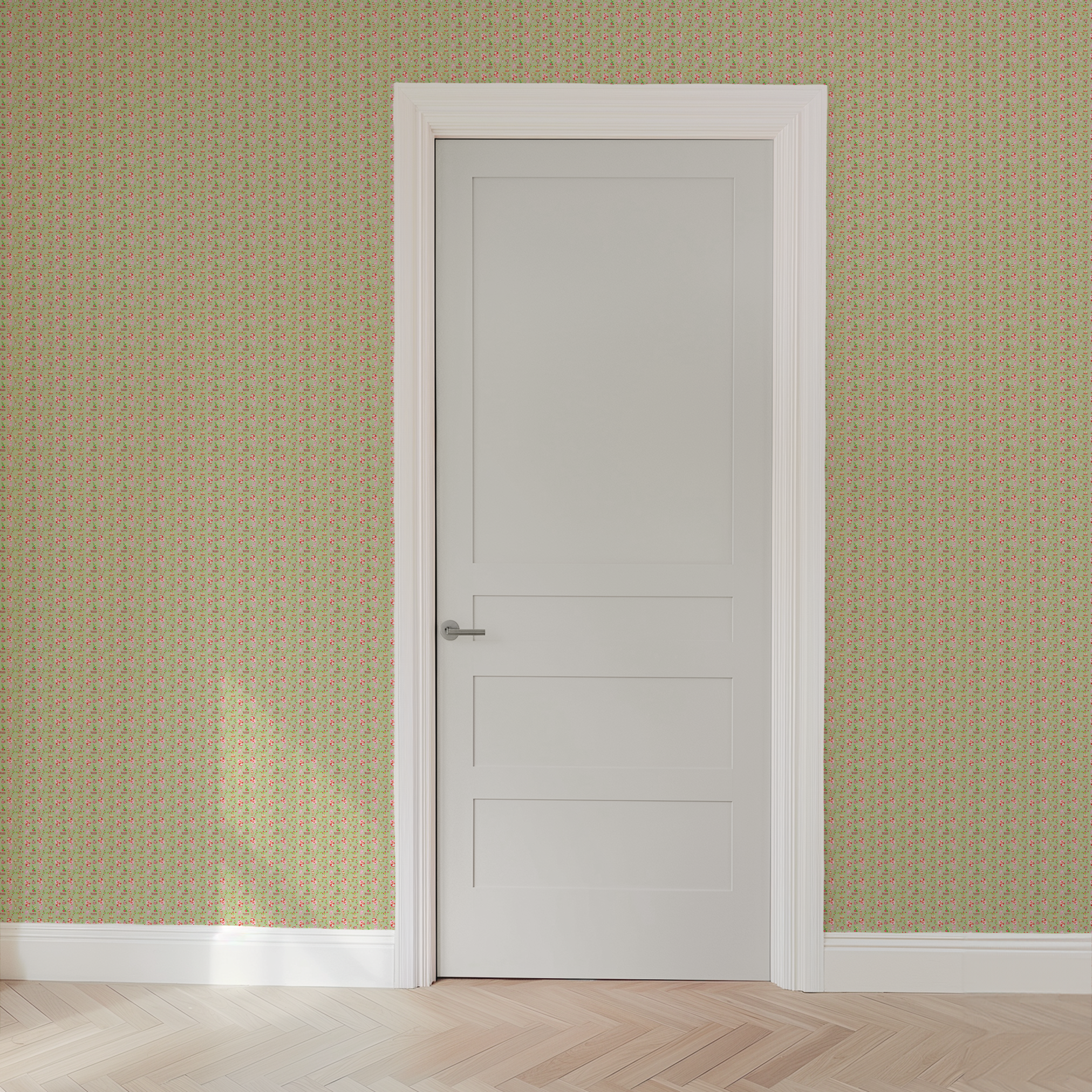 wallpaper door mockup