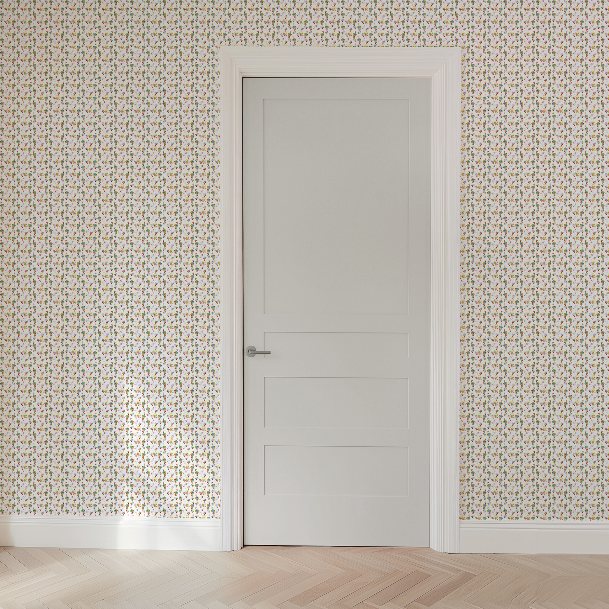 wallpaper door mockup