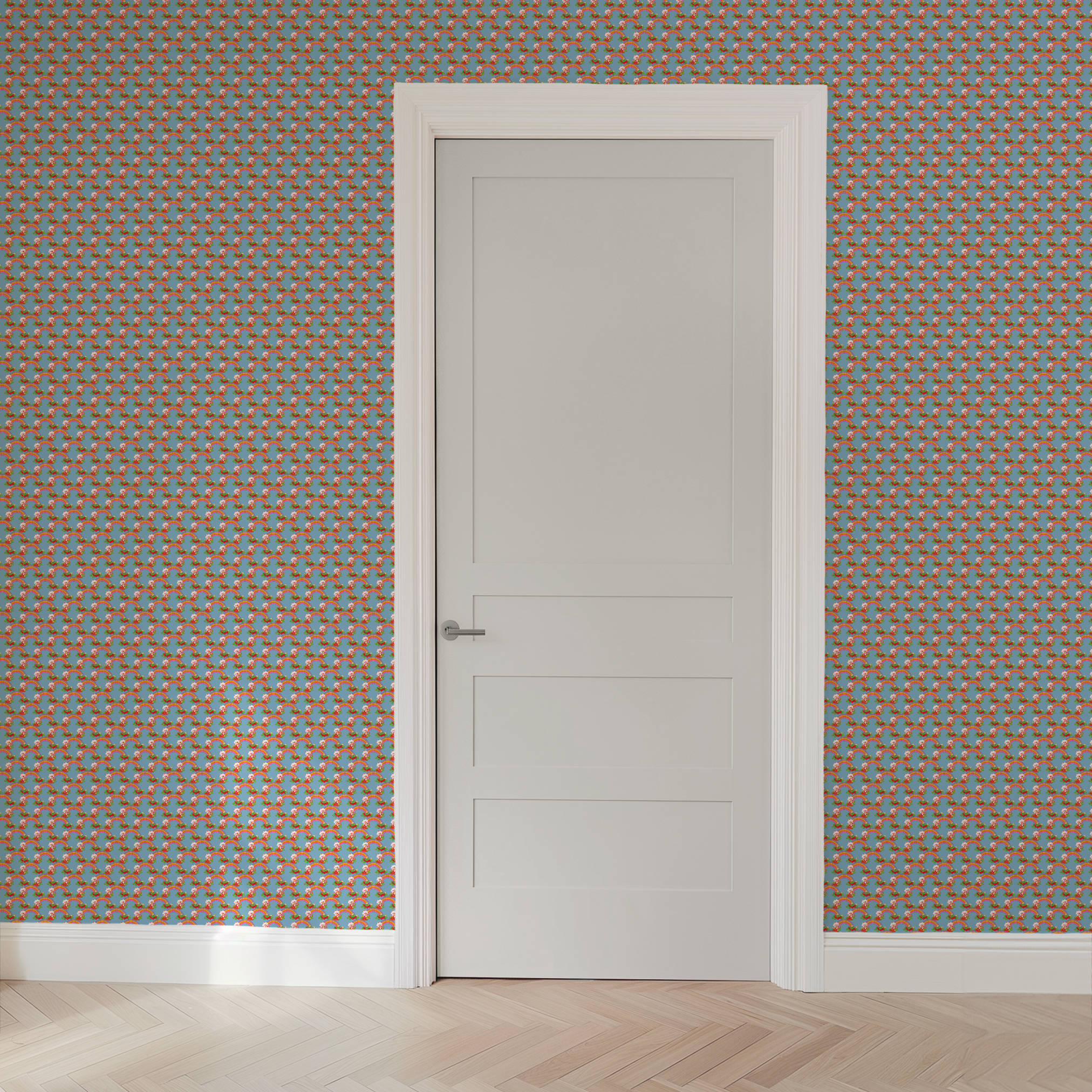 wallpaper door mockup
